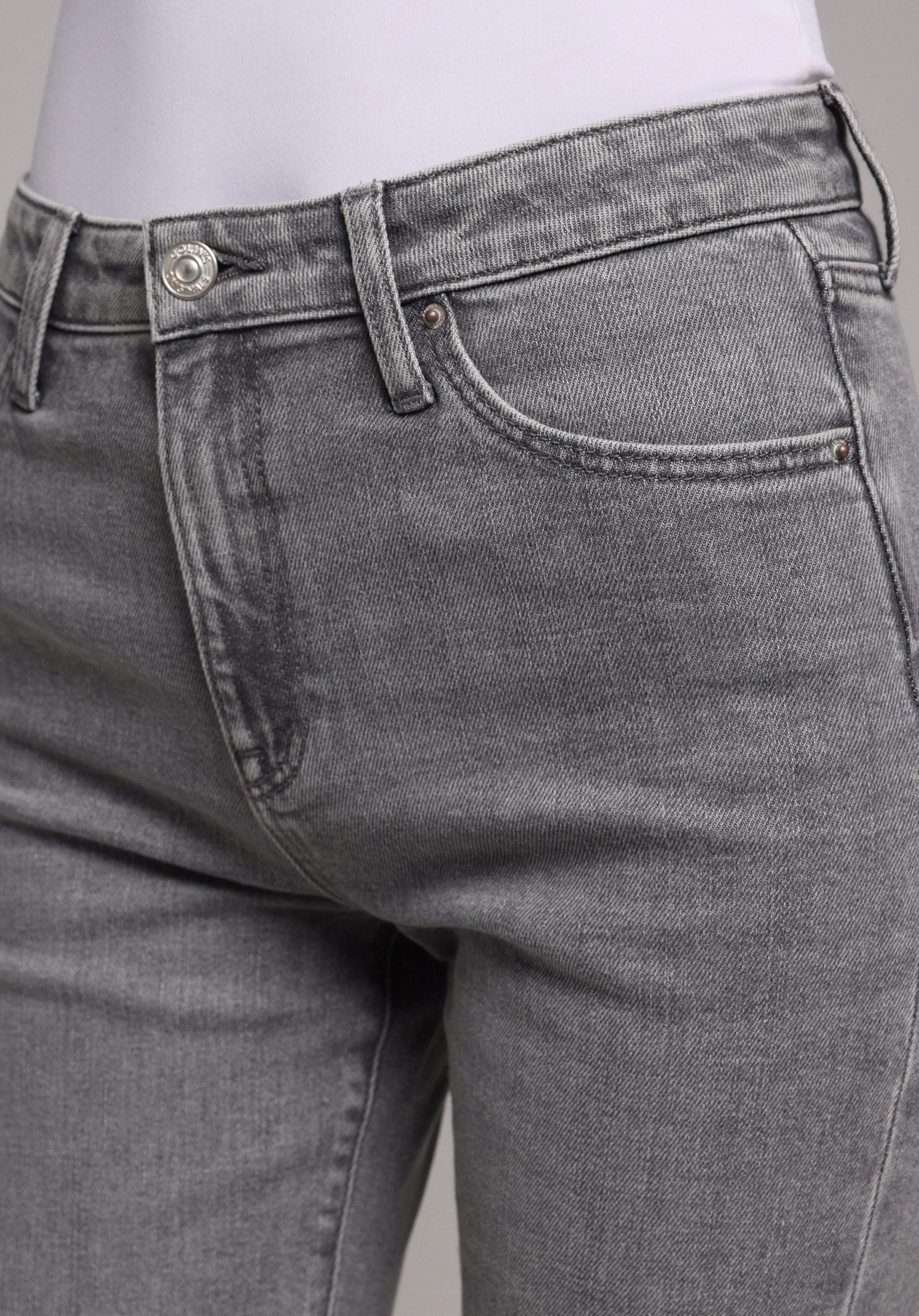 Regular Fit   Kadın Grey Denim Jean Pantolon