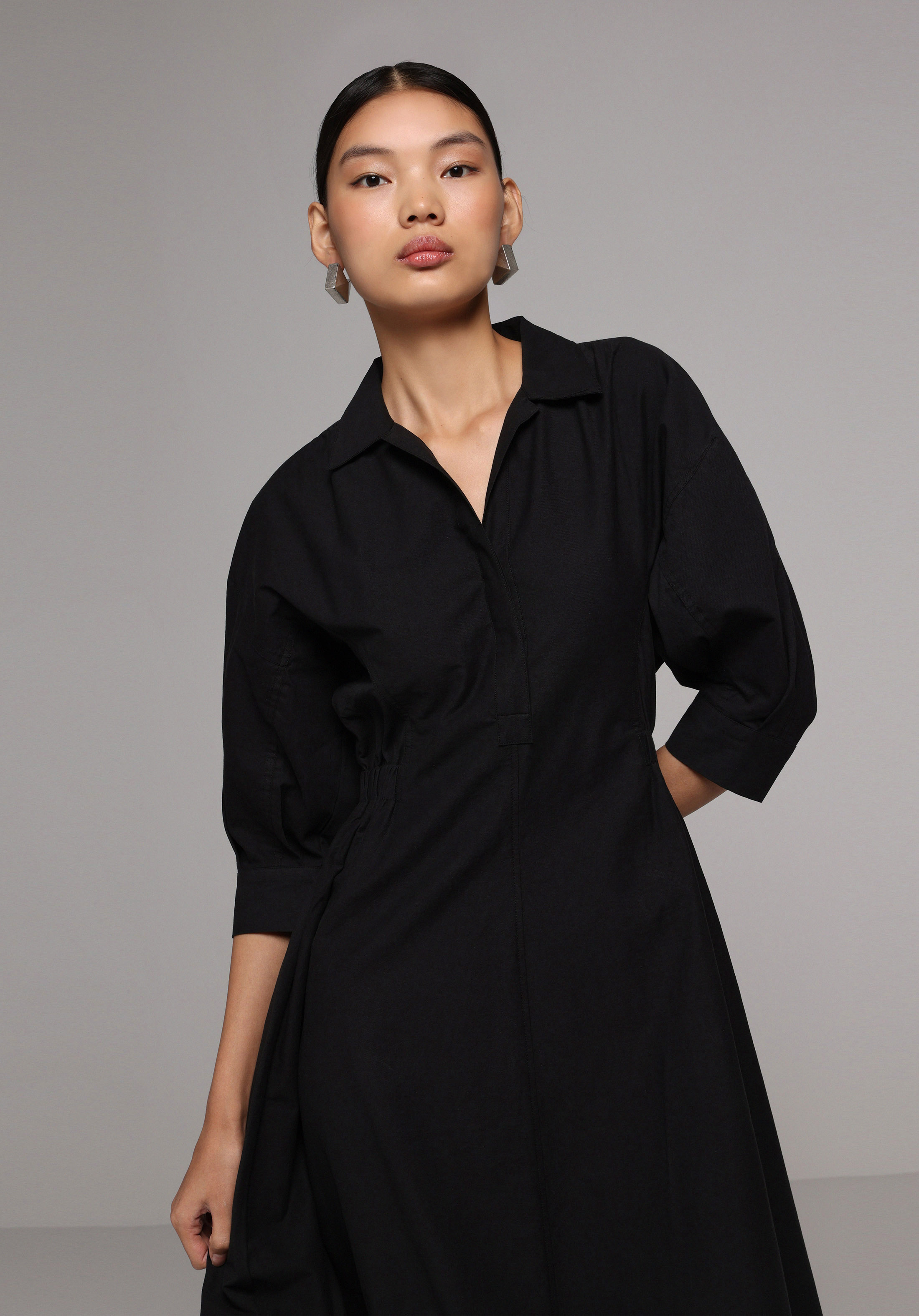 Regular Fit  Kadın Siyah  Elbise