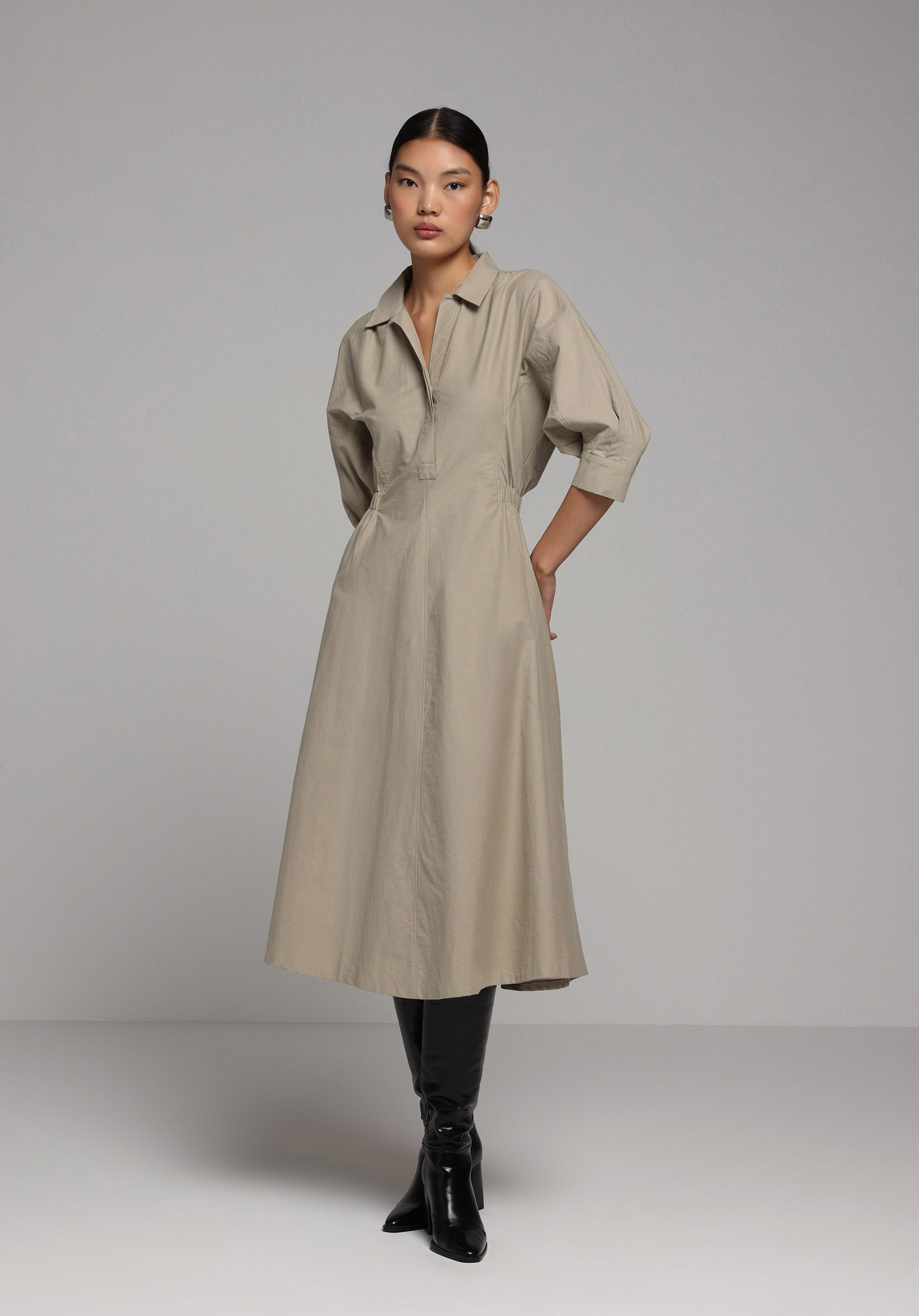 Regular Fit  Kadın Yeşil  Elbise