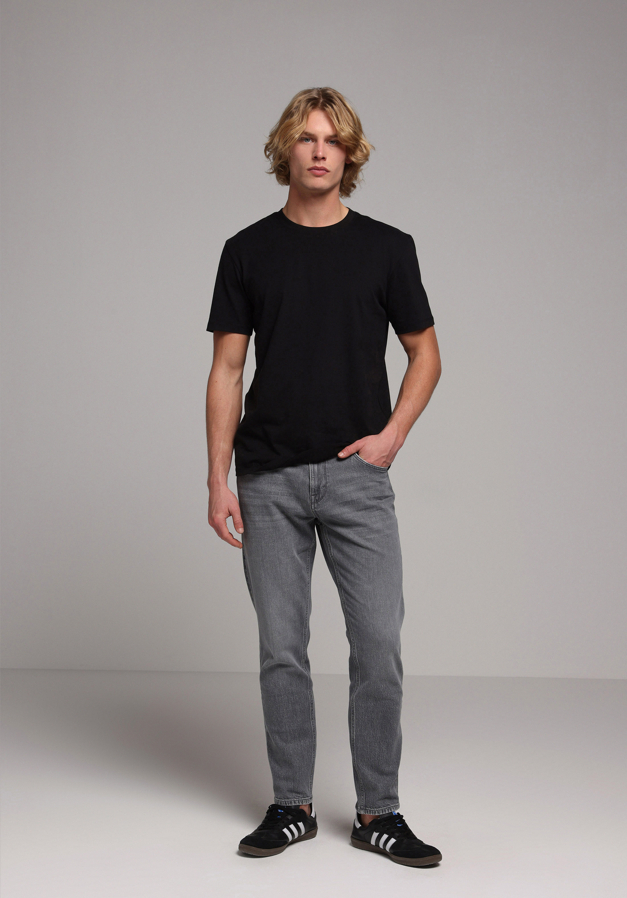 Regular Fit   Erkek Antrasit Jean Pantolon