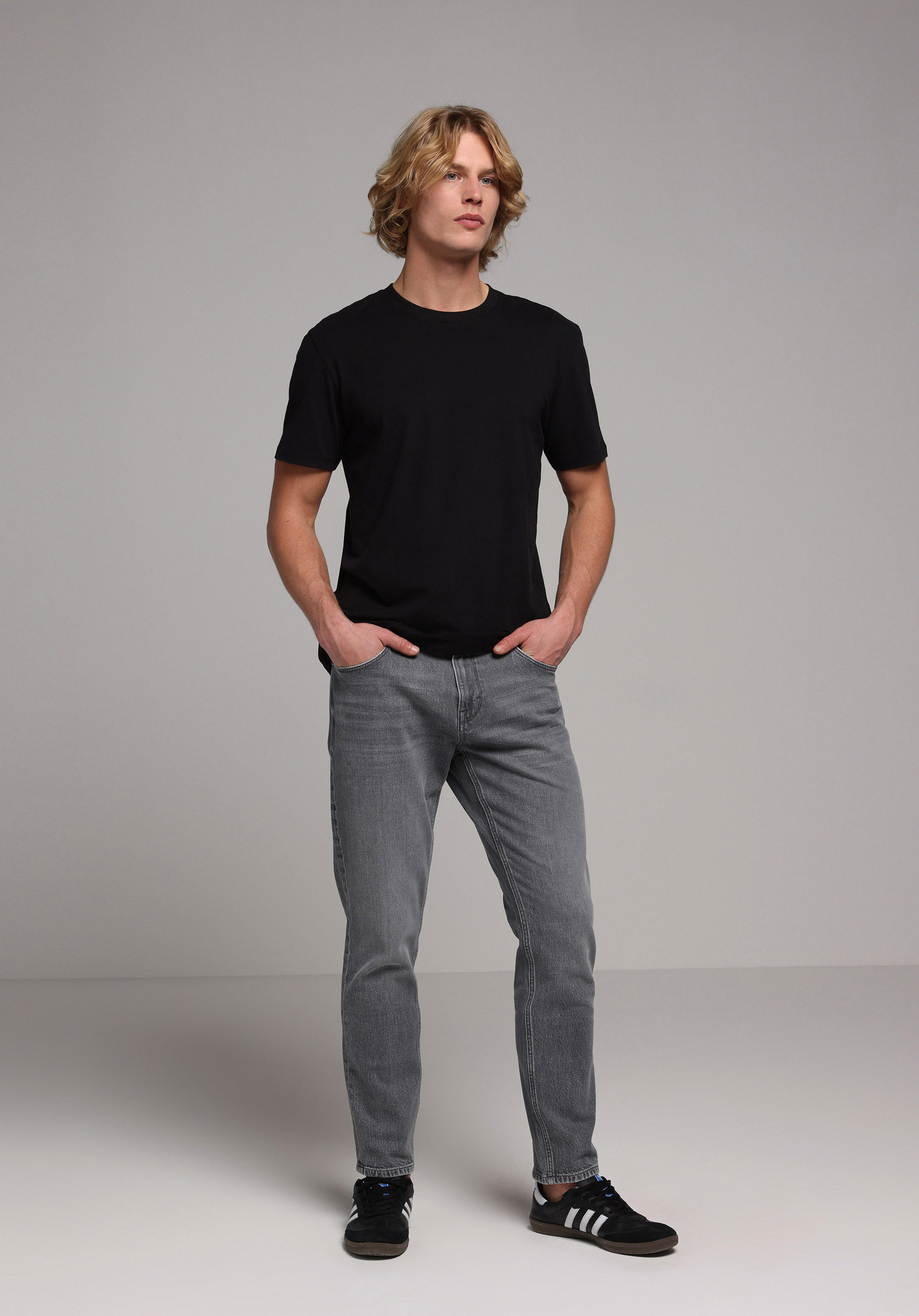 Regular Fit   Erkek Antrasit Jean Pantolon