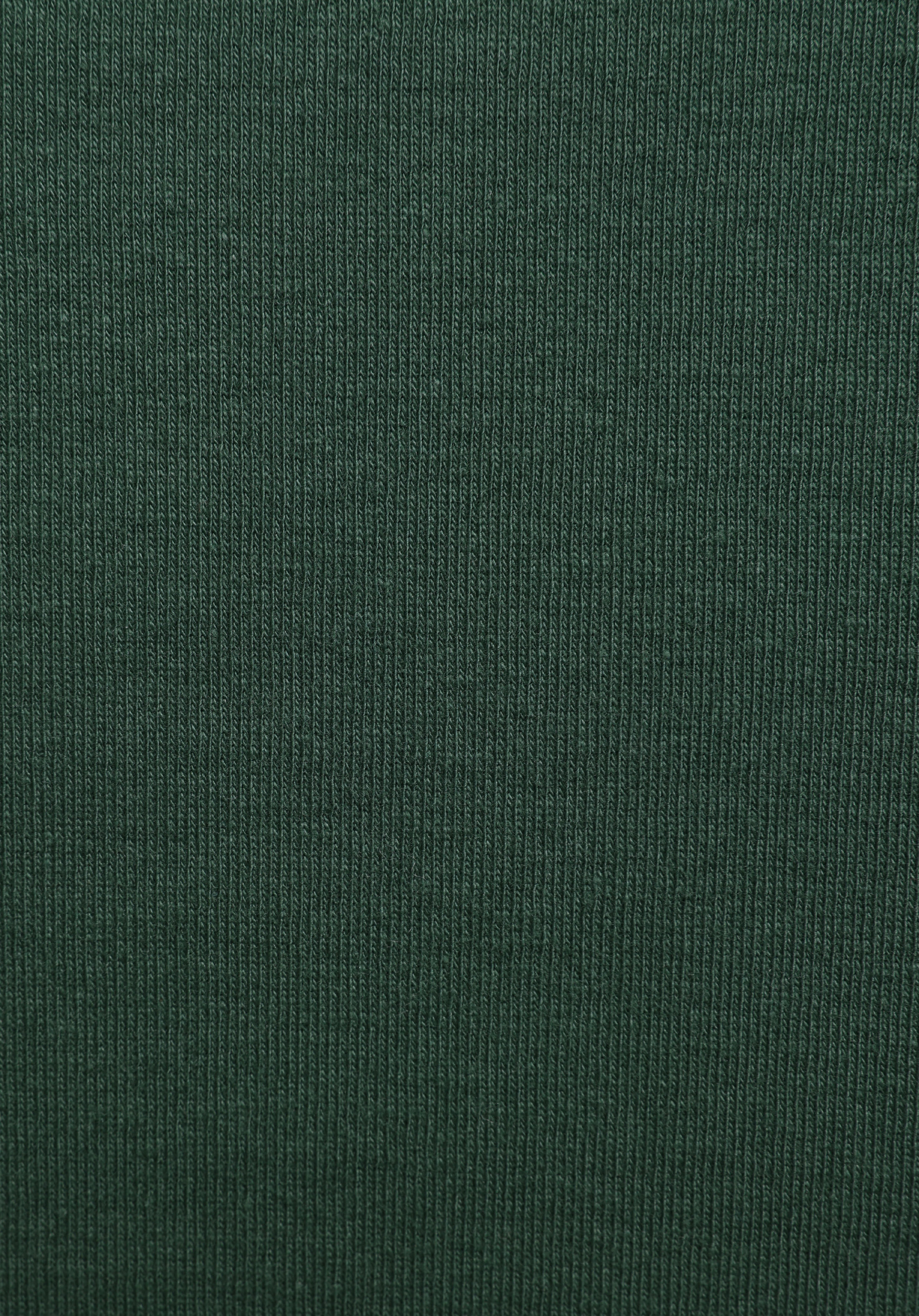 Slim Fit Yuvarlak Yaka Baskılı Kadın Yeşil Kısa Kol Tişört