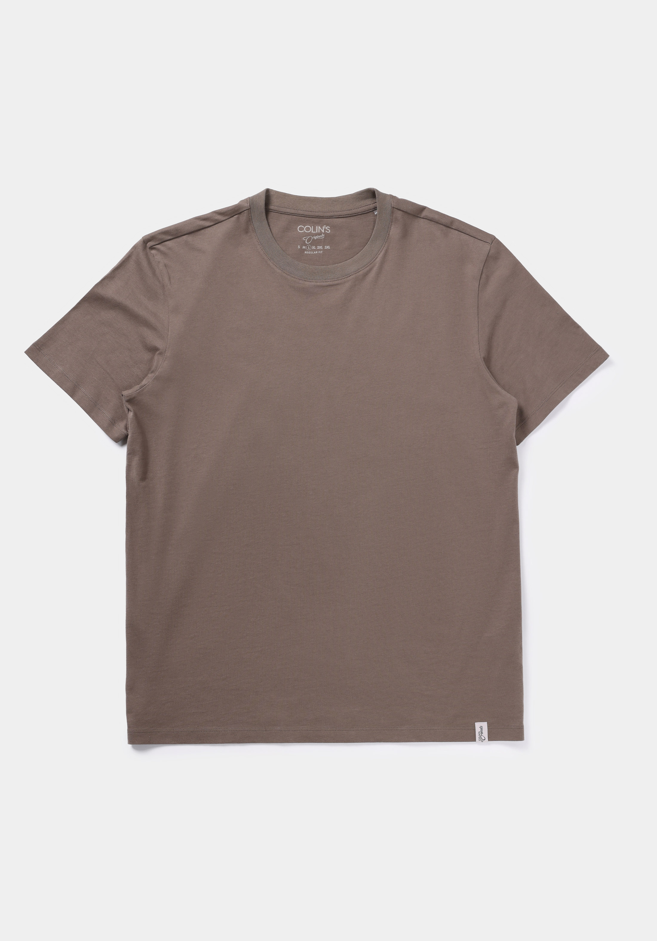 Regular Fit Yuvarlak Yaka Düz Erkek Yeşil Kısa Kol Tişört