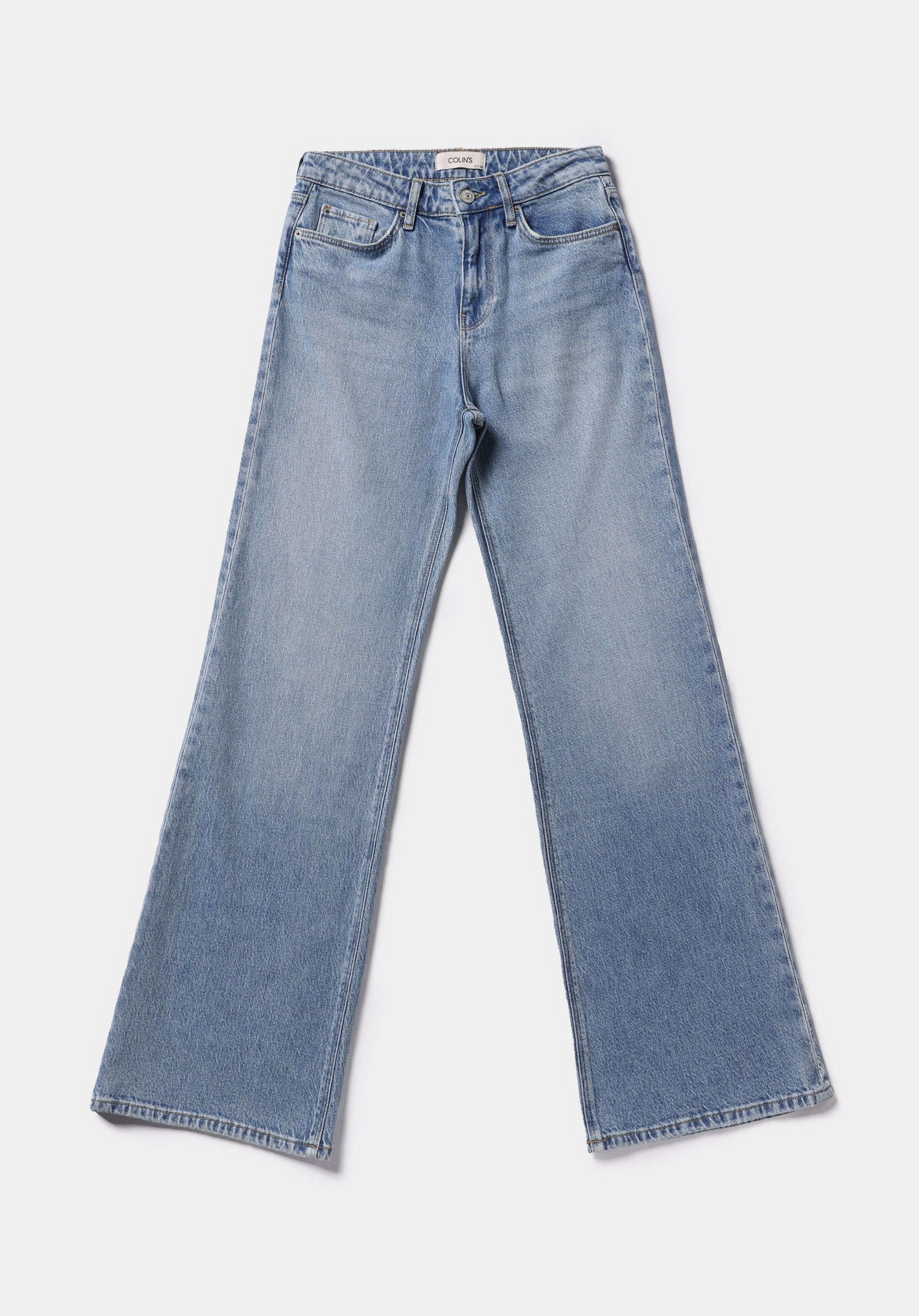 Regular Fit   Kadın Light İndigo Denim Jean Pantolon