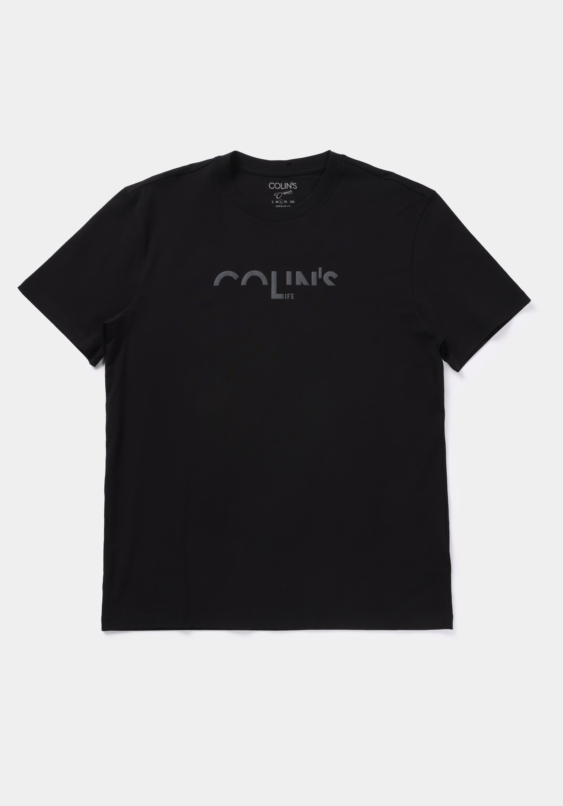 Regular Fit Yuvarlak Yaka Düz Erkek Siyah Kısa Kol Tişört