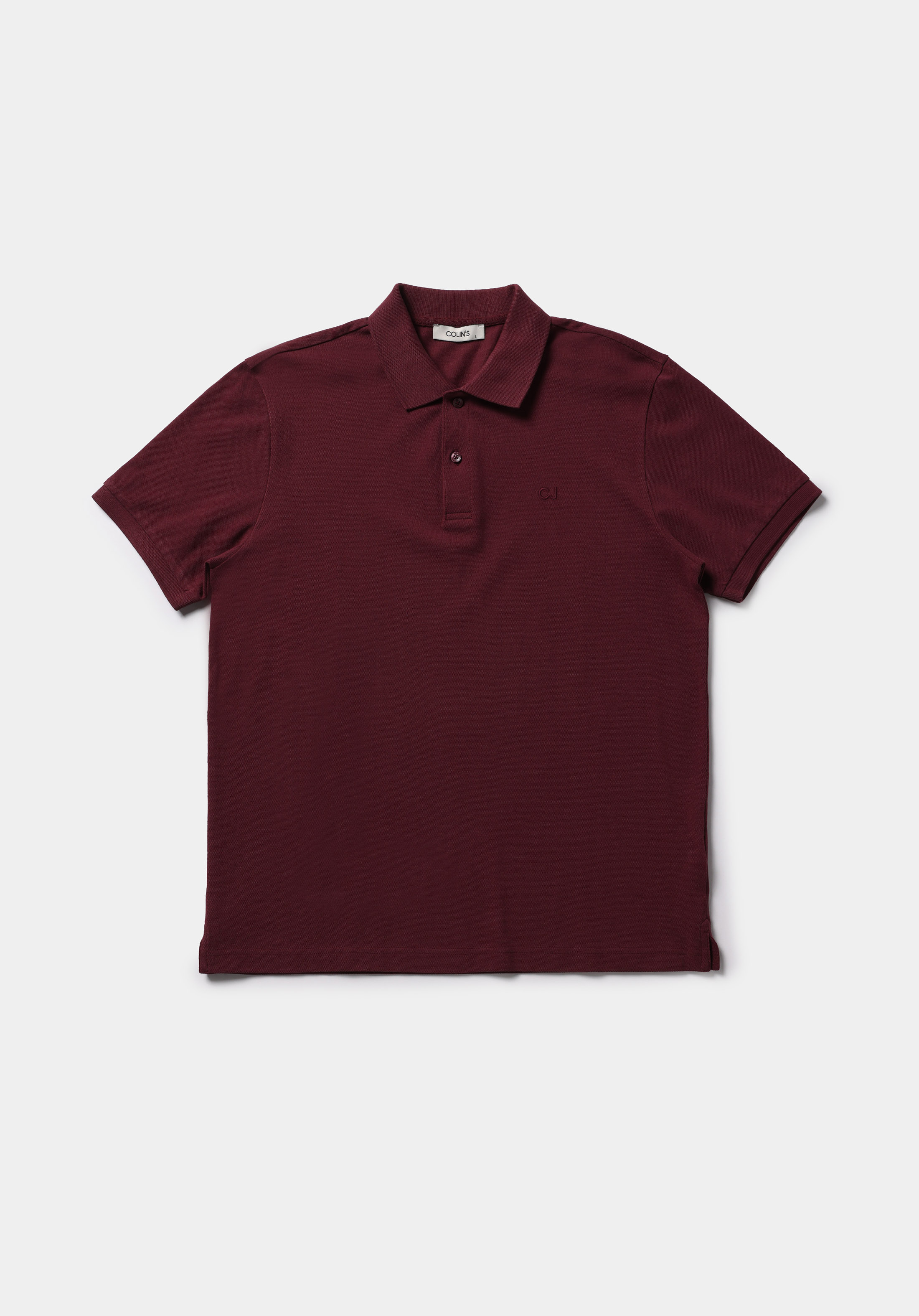 Regular Fit Polo Yaka Düz Erkek Mor Kısa Kol Tişört