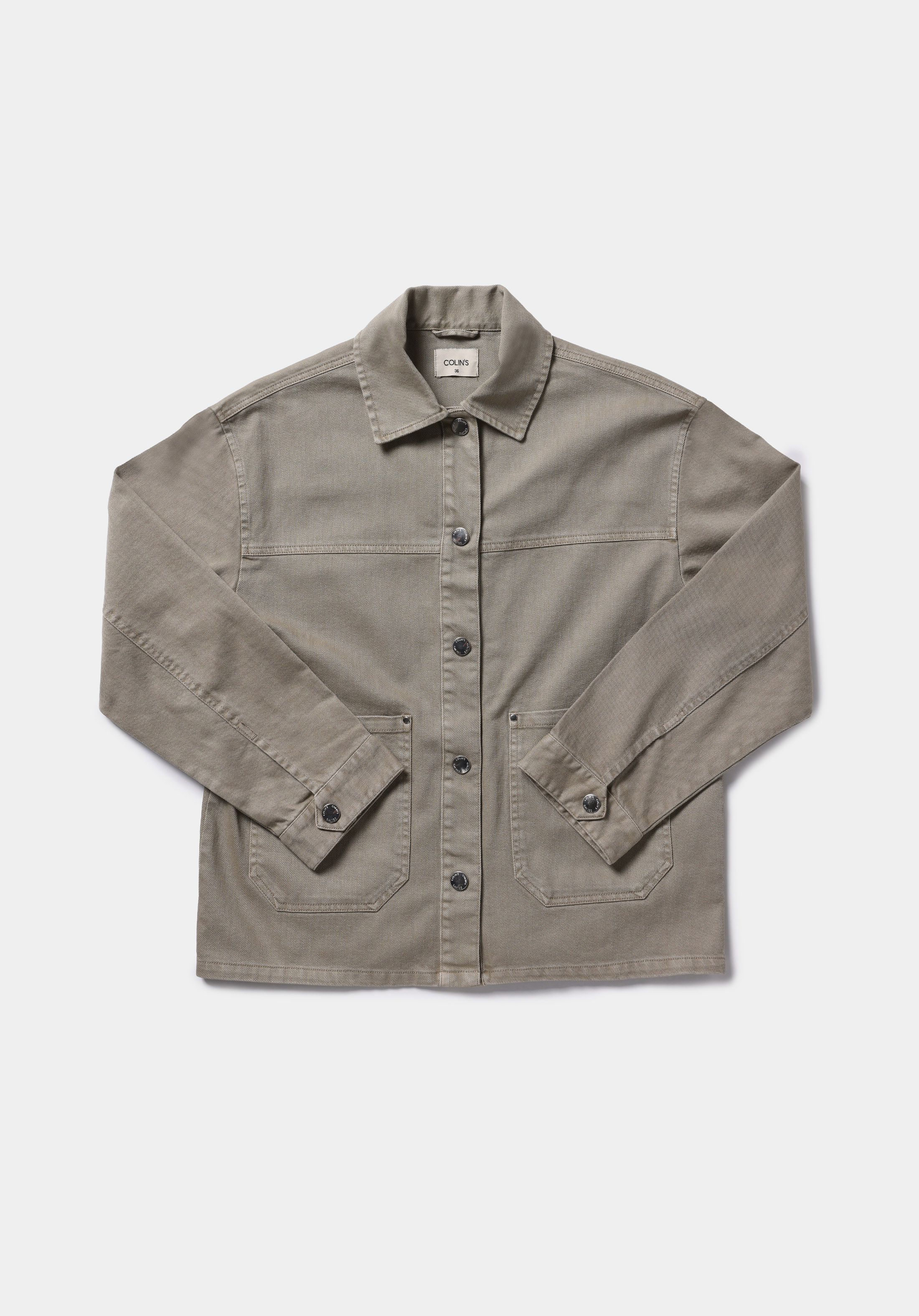 Regular Fıt Çıtçıtlı Astarsız  Kadın Yeşil Ceket