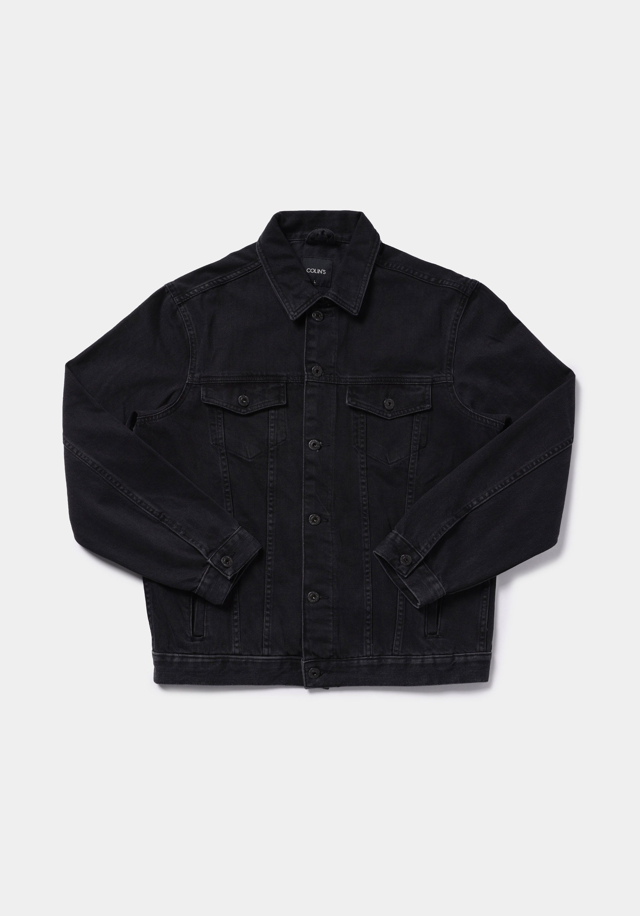 Regular Fit Düğmeli Astarsız  Erkek Siyah Ceket