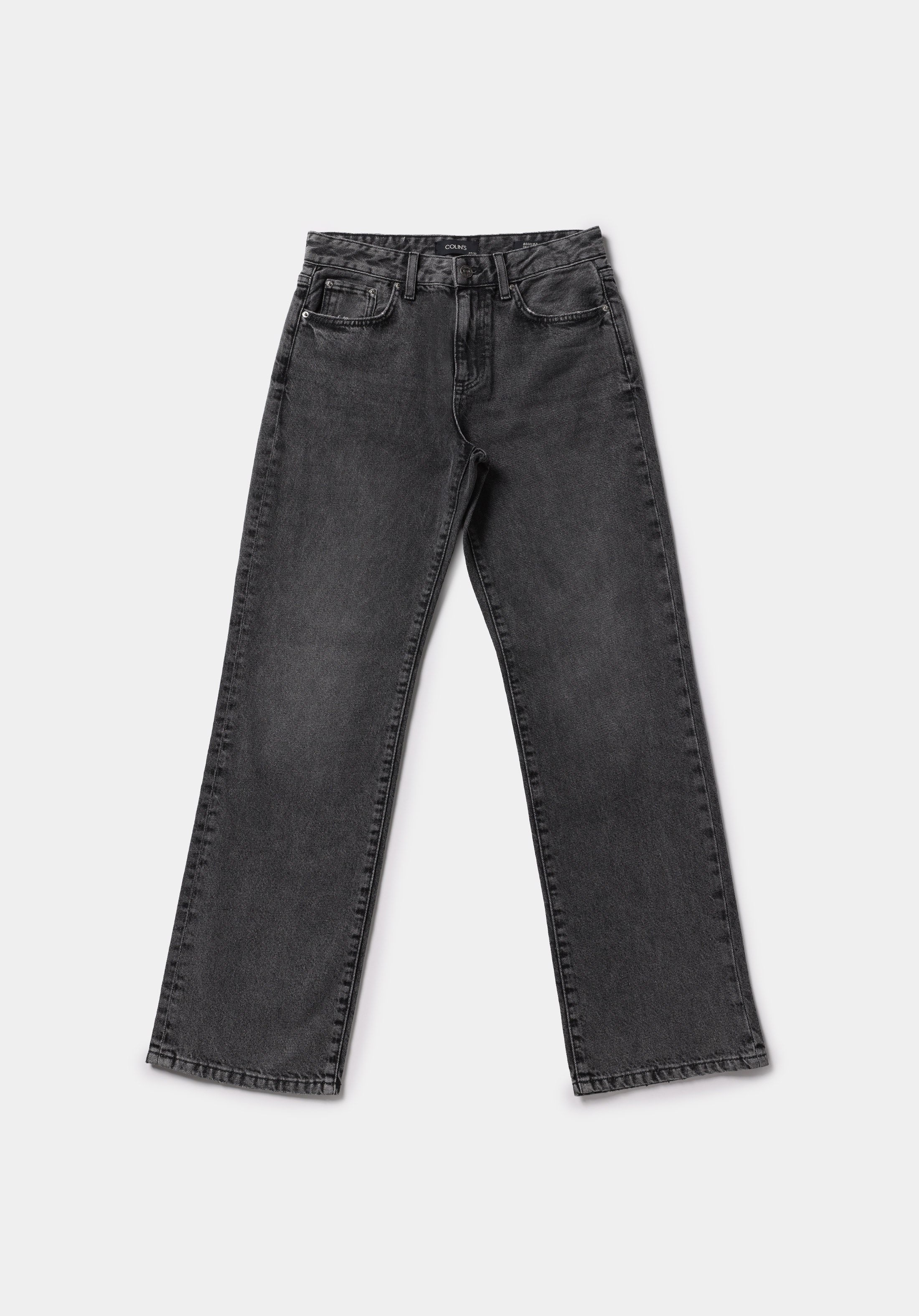 Straight Fit   Kadın Siyah Jean Pantolon