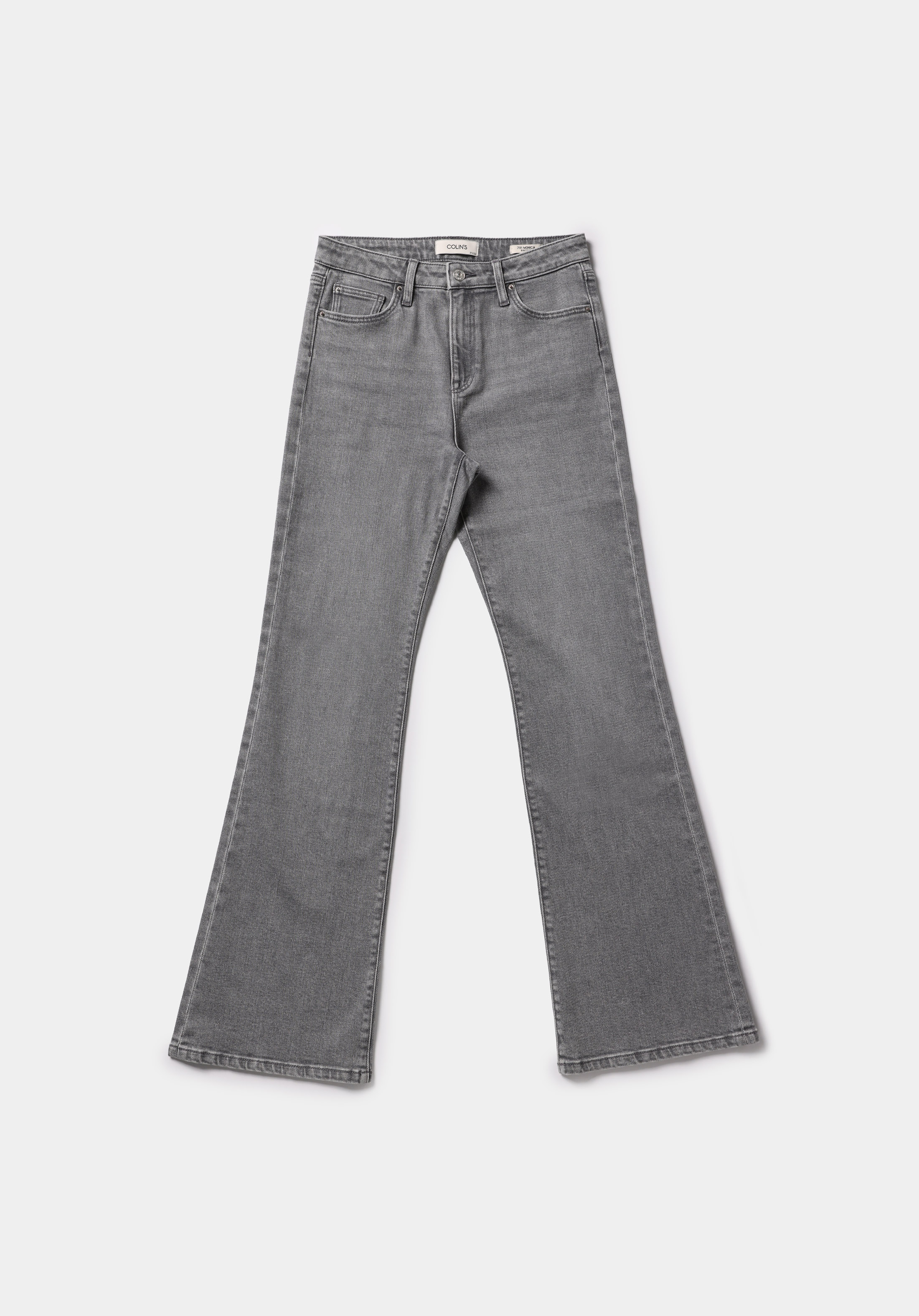 Regular Fit   Kadın Grey Denim Jean Pantolon
