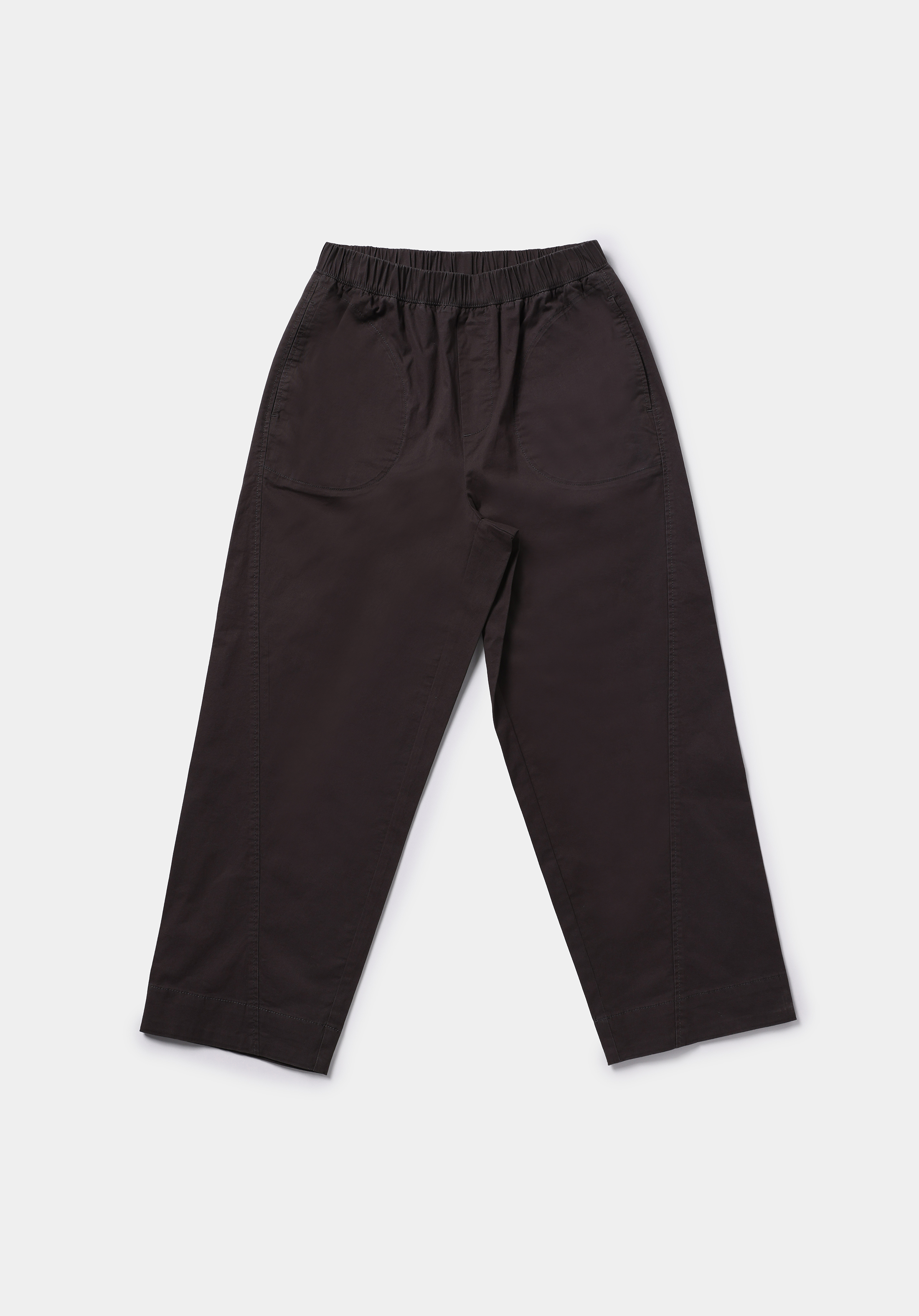 Regular Fit Yüksel Bel Geniş Paça Kadın Antrasit  Pantolon