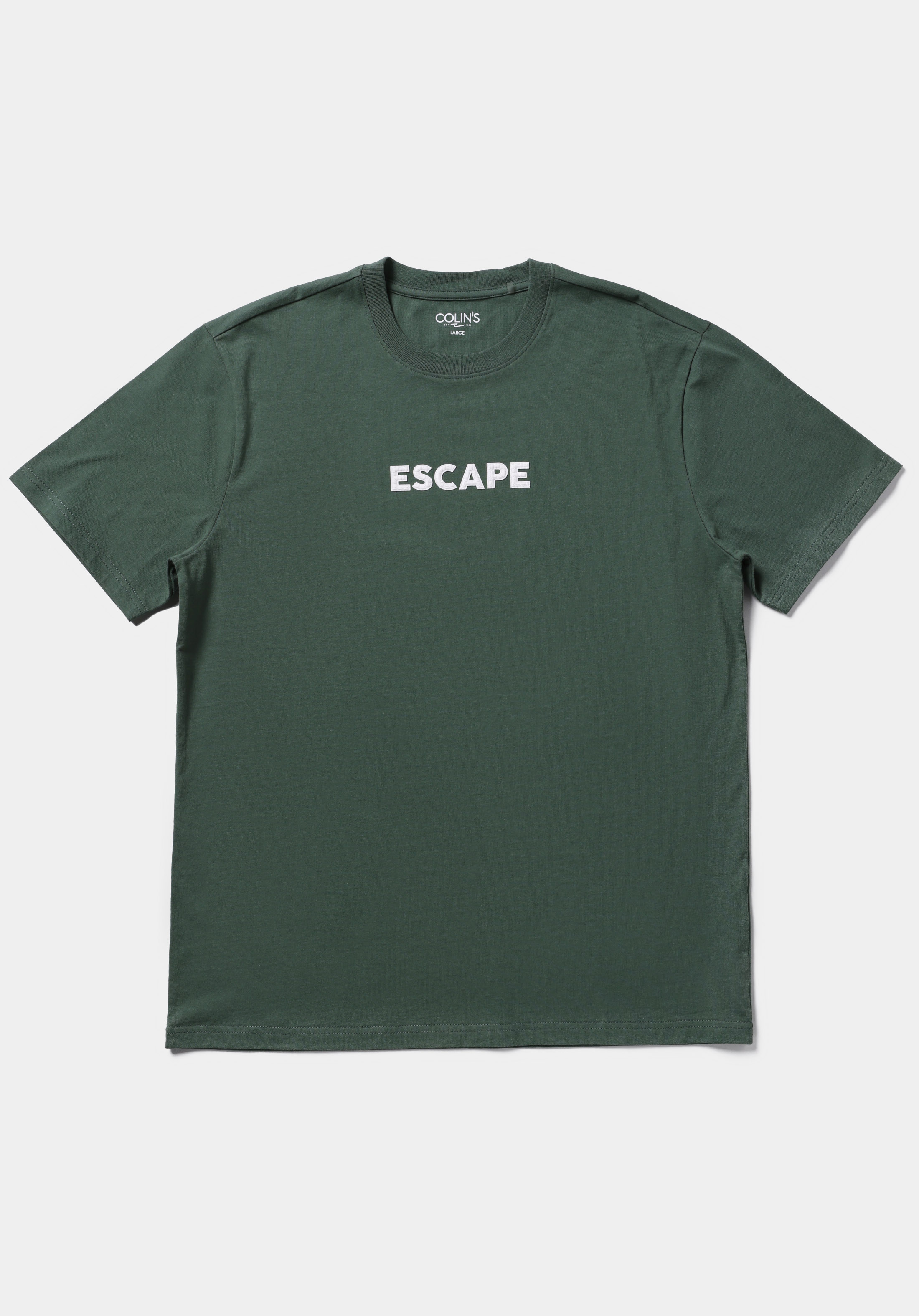 Comfort Fit Yuvarlak Yaka Düz Erkek Yeşil Kısa Kol Tişört