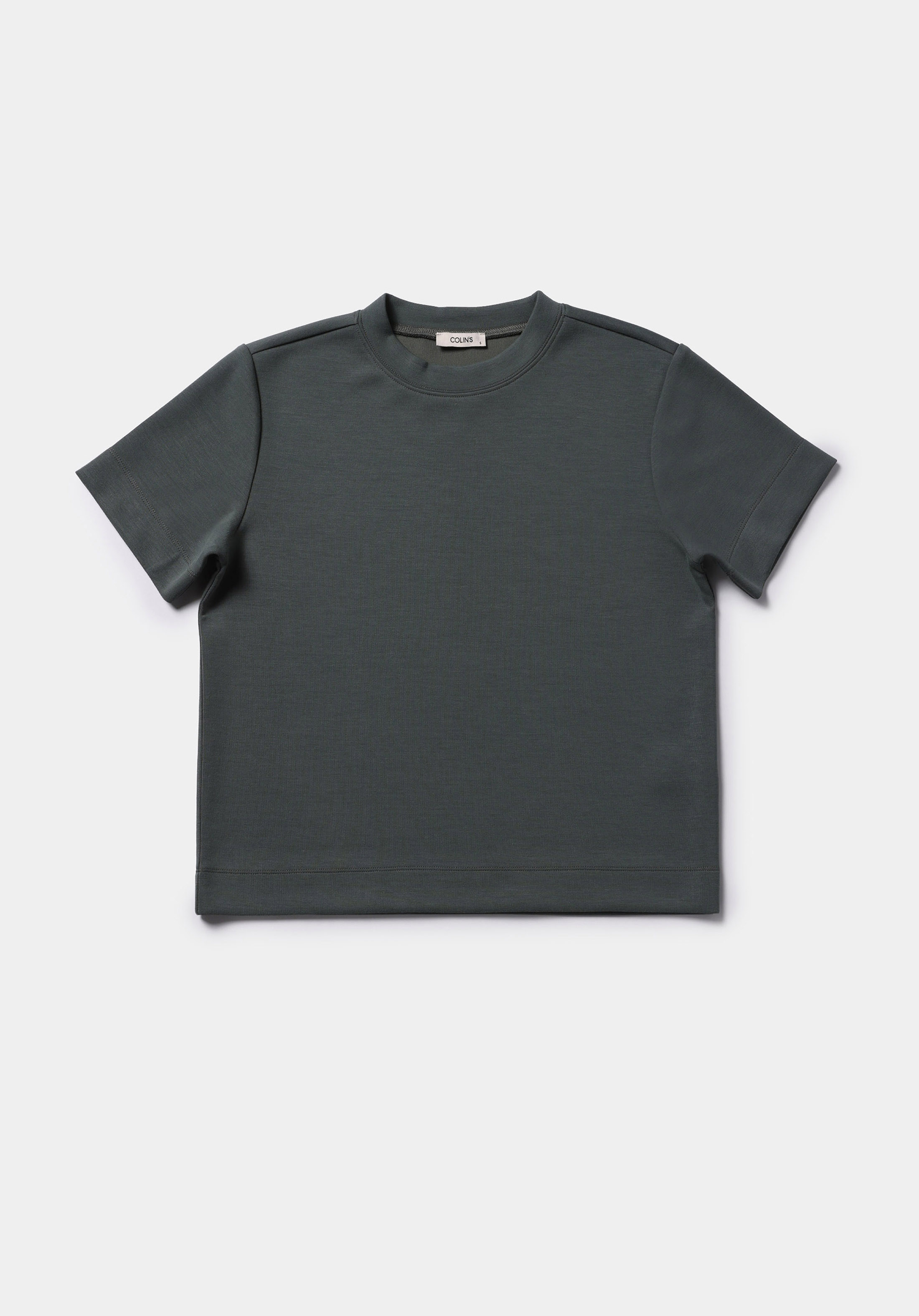 Regular Fit Yuvarlak Yaka  Kadın Yeşil Kısa Kol Tişört