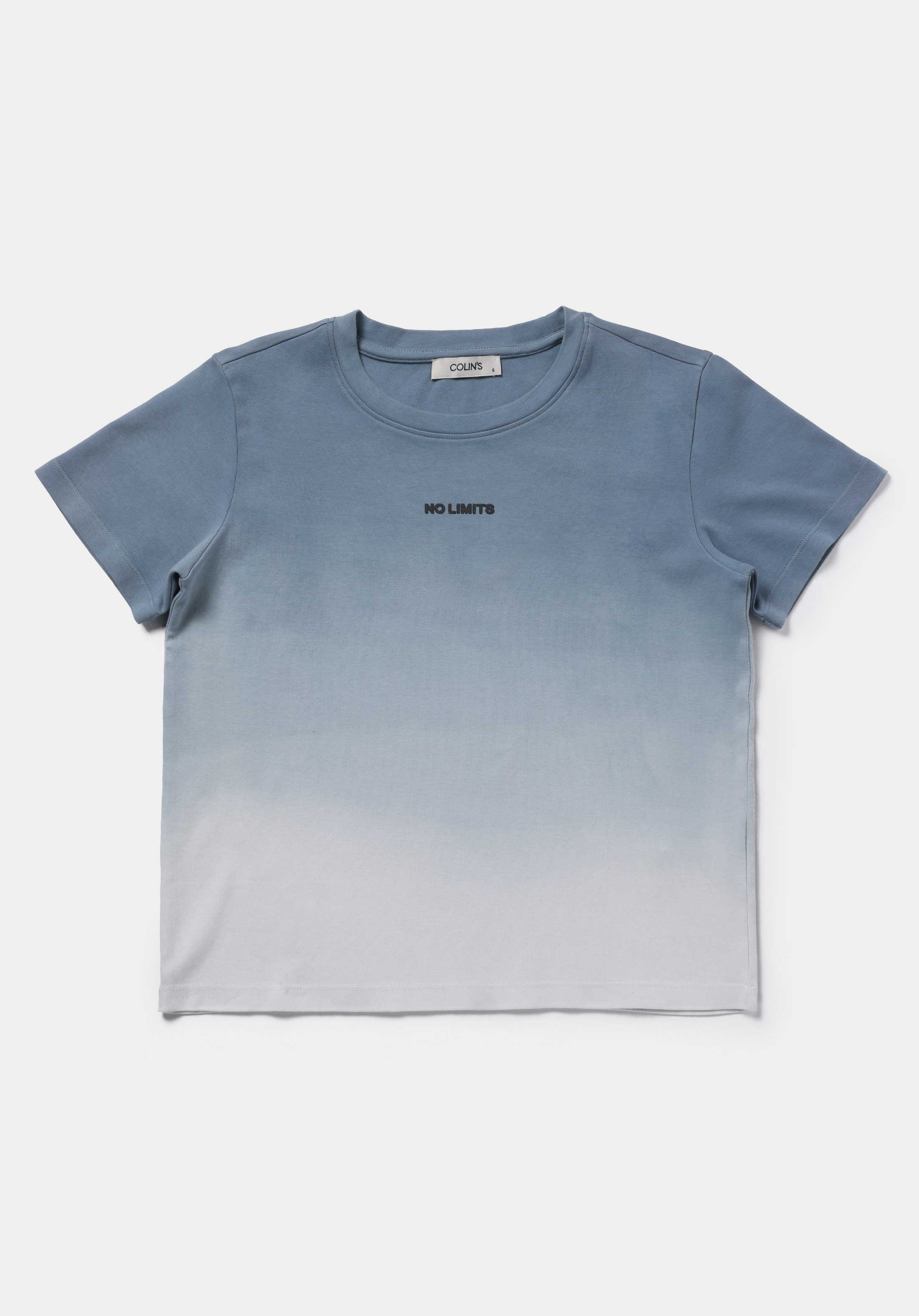 Regular Fit Yuvarlak Yaka Baskılı Kadın Lacivert Kısa Kol Tişört