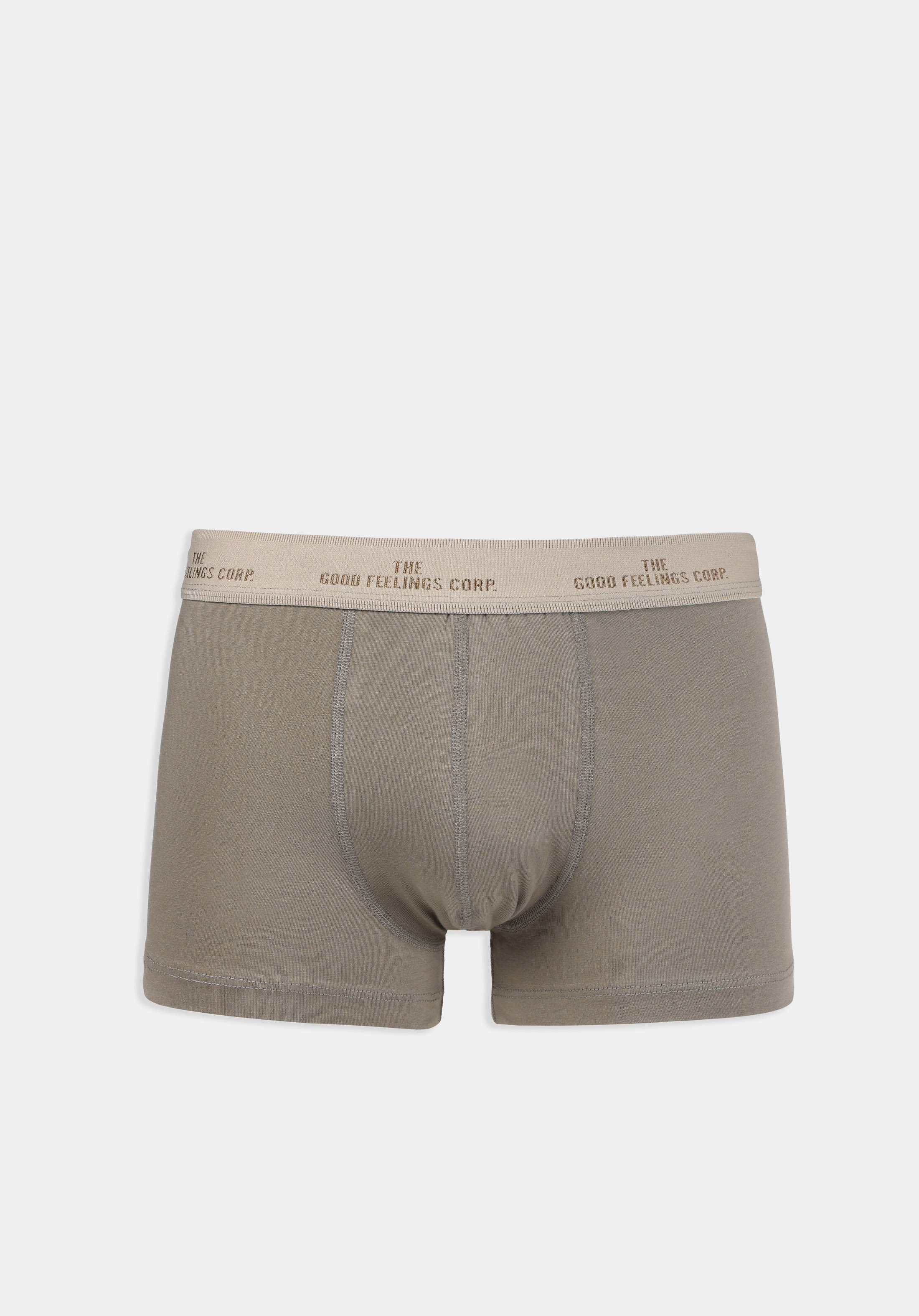 Modern Fit Düz Erkek Yeşil Boxer