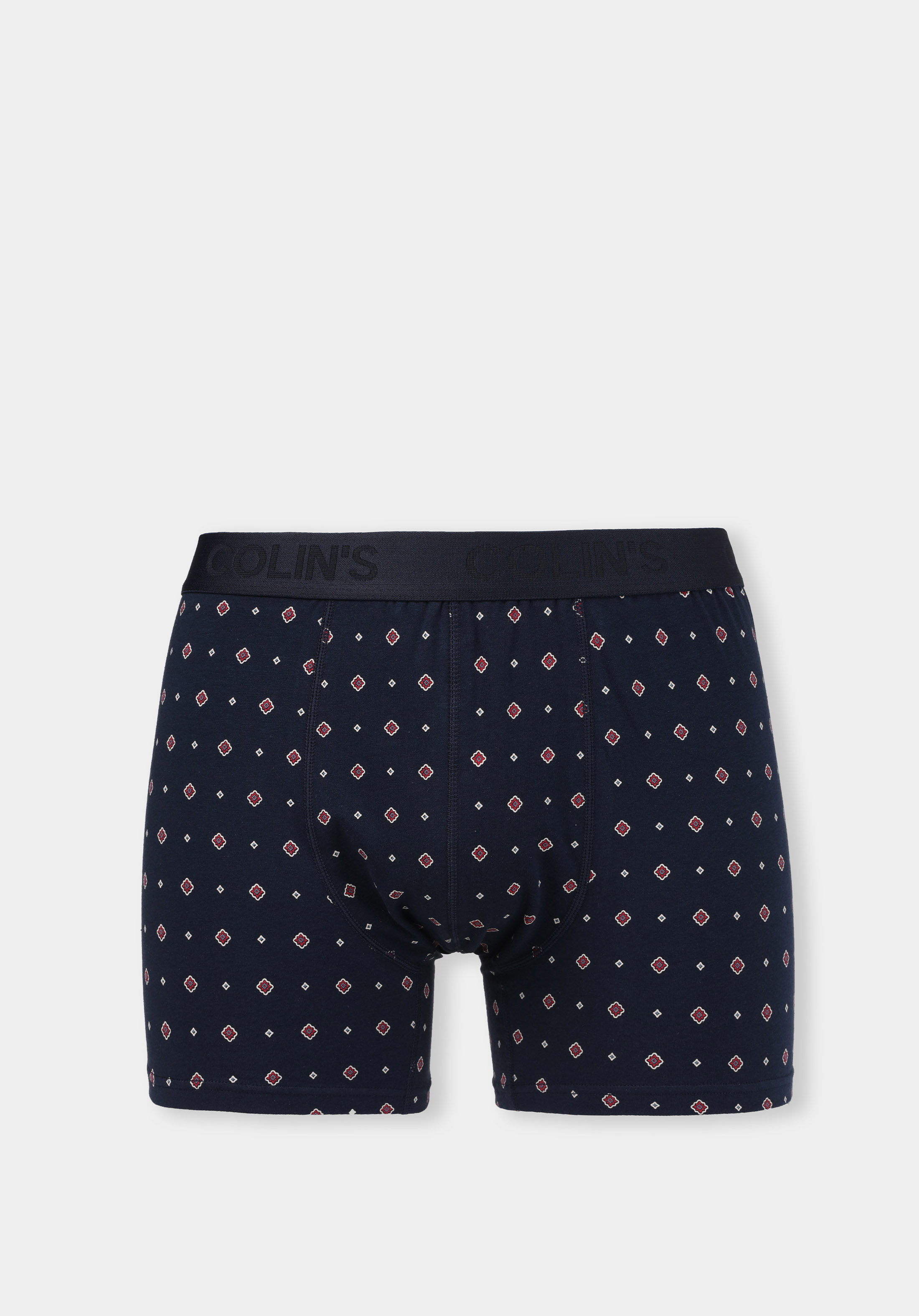 Modern Fit Baskılı Erkek Lacivert Boxer