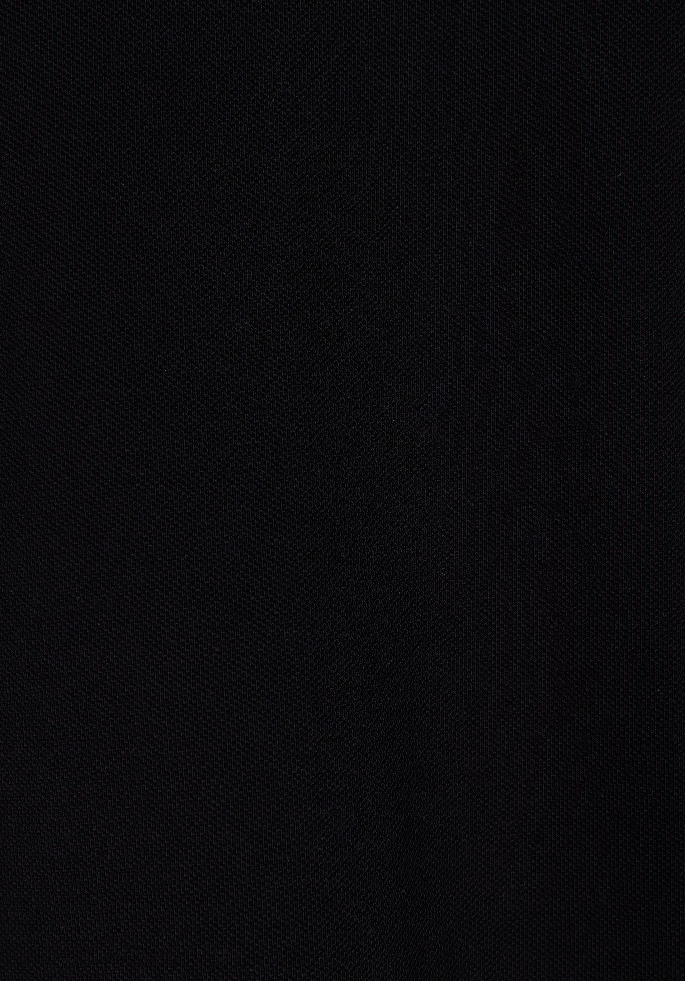 Comfort Fit Polo Yaka Düz Erkek Siyah Kısa Kol Tişört