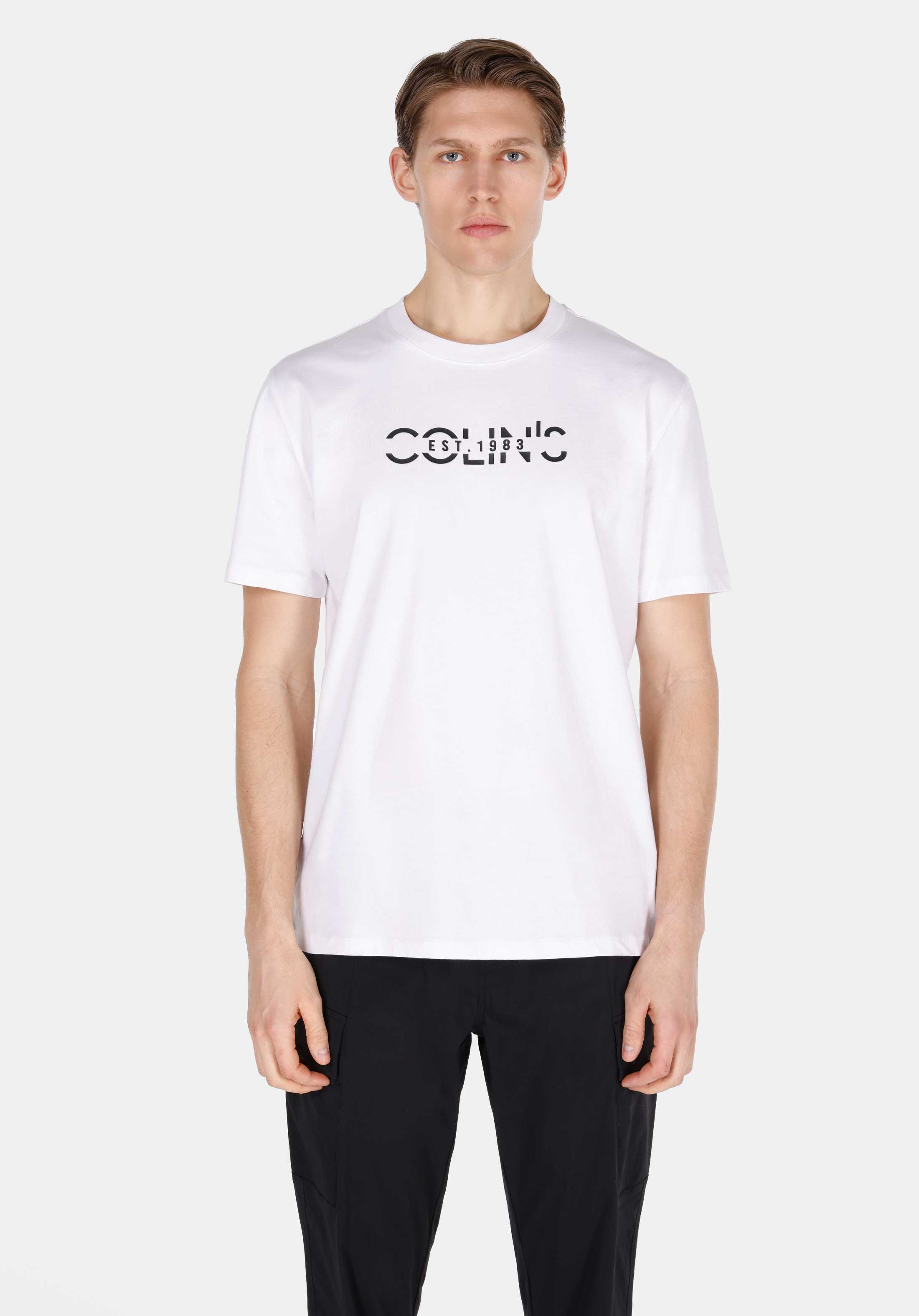 Comfort Fit Yuvarlak Yaka Düz Erkek Beyaz Kısa Kol Tişört