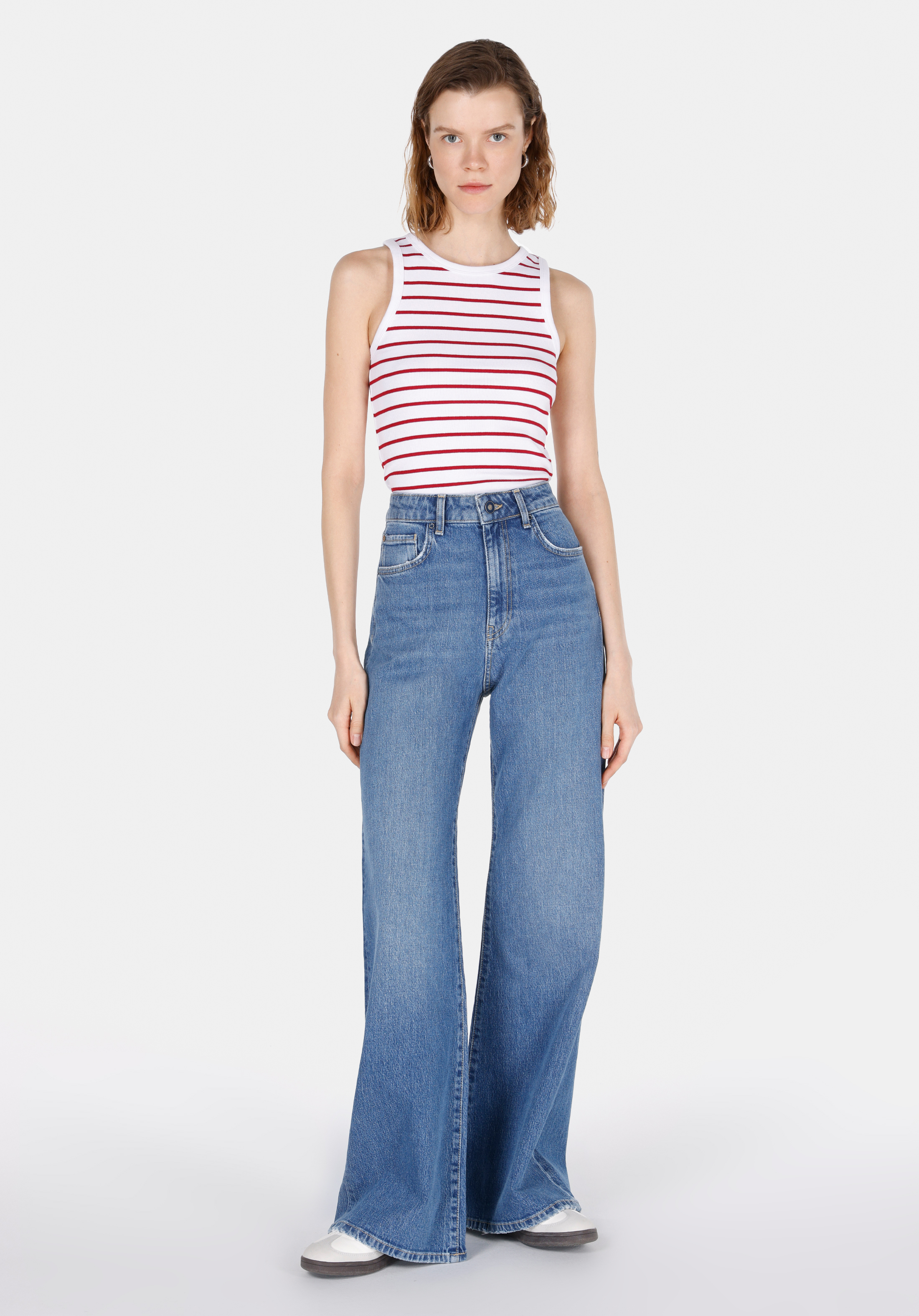 Slim Fit   Kadın Kirmizi Atlet