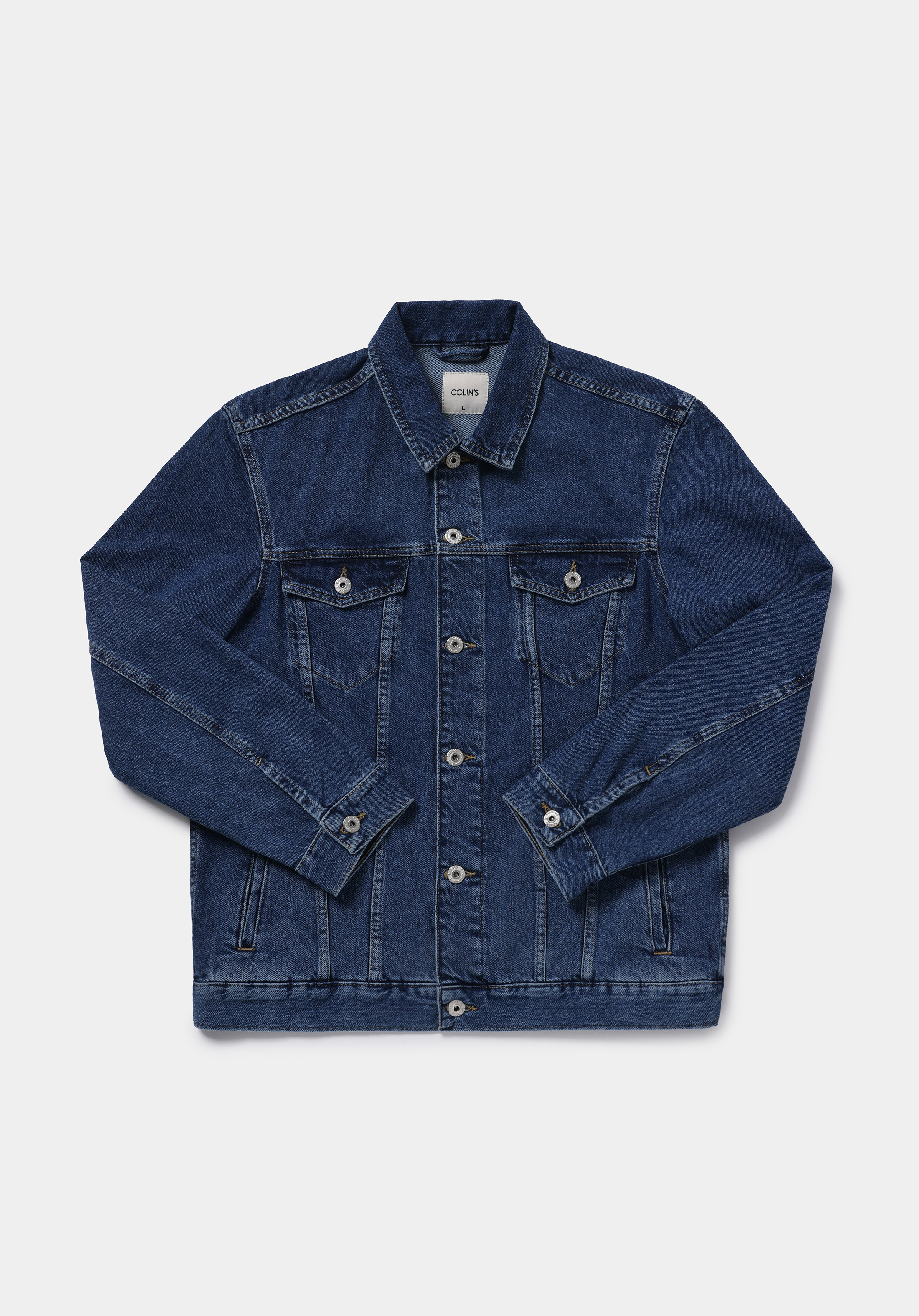 Regular Fit Düğmeli Astarsız  Erkek Koyu Mavi Ceket