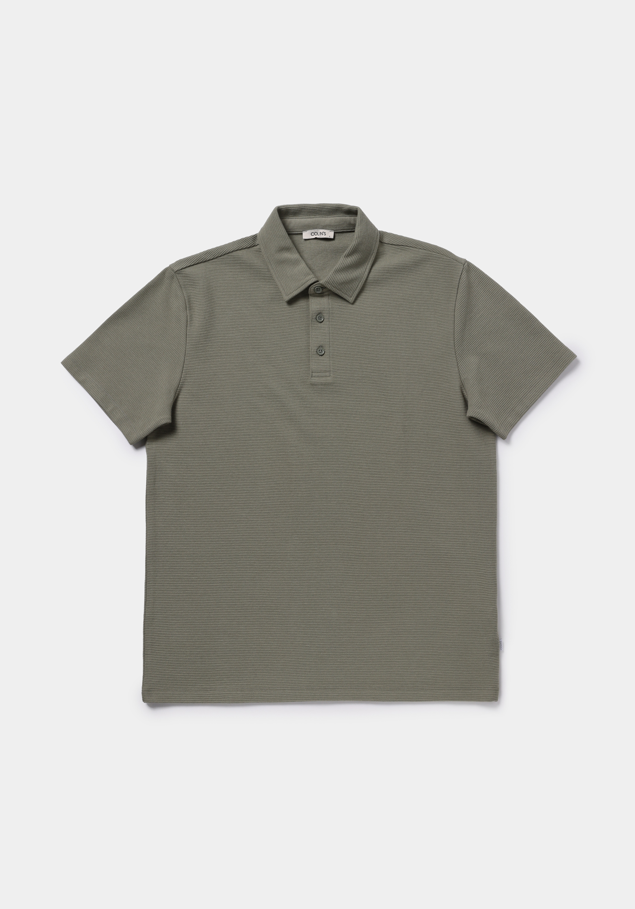 Regular Fit Polo Yaka Düz Erkek Yeşil Kısa Kol Tişört