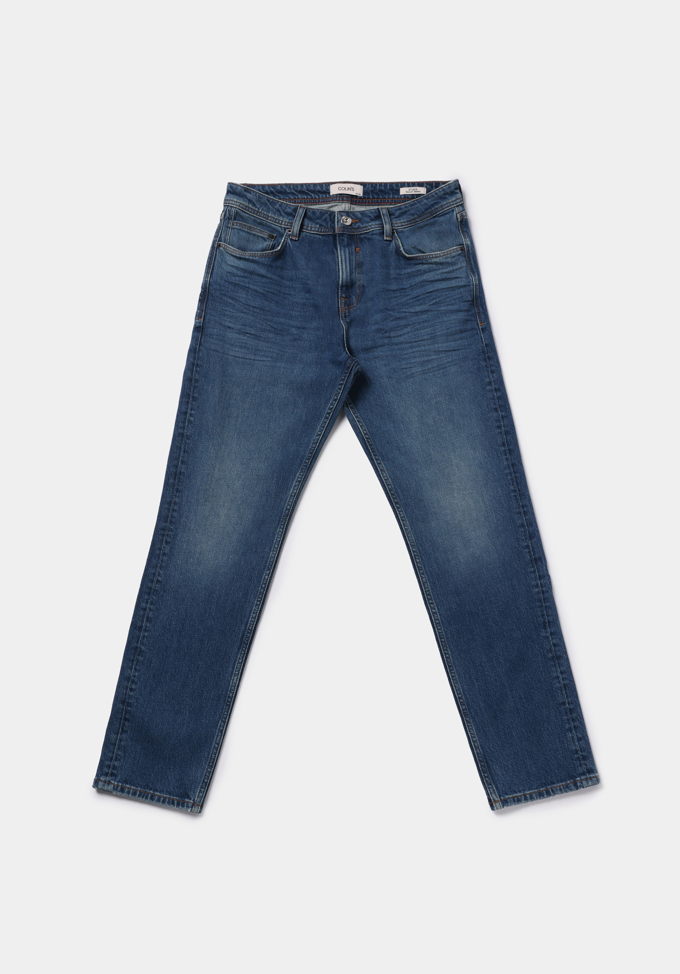 Regular Fit   Erkek Green Cast Denim Jean Pantolon