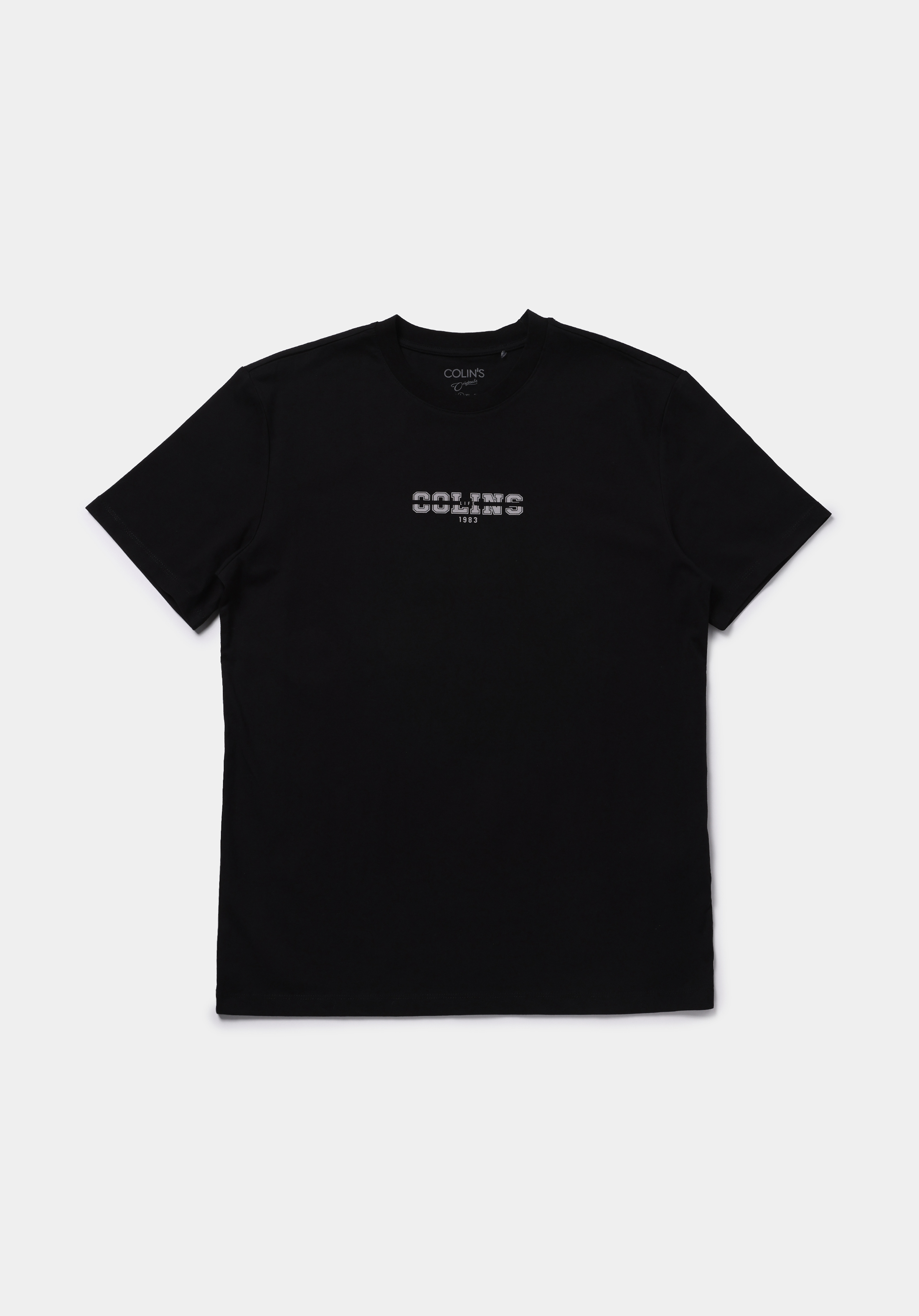 Regular Fit Yuvarlak Yaka Düz Erkek Siyah Kısa Kol Tişört