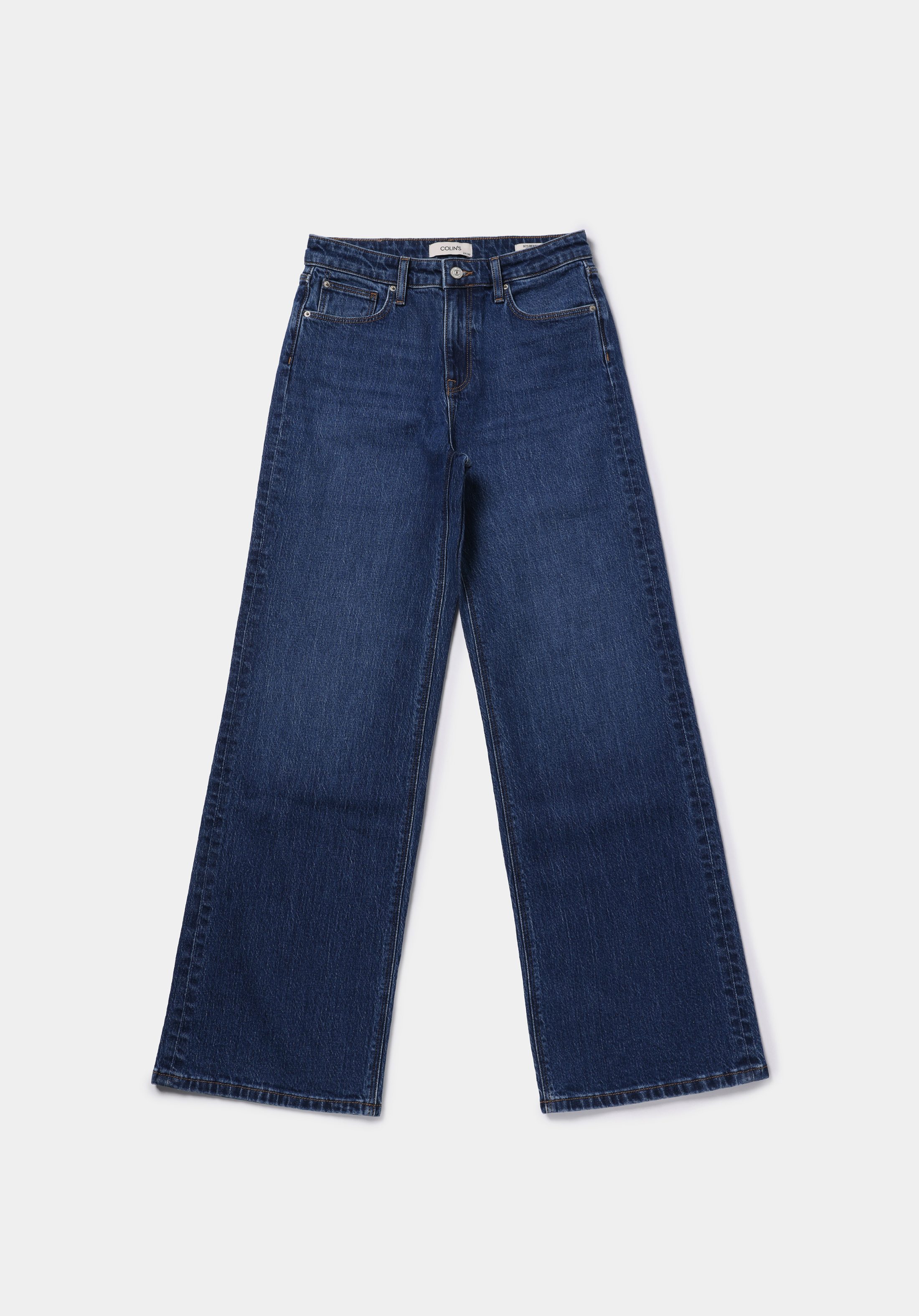 Regular Fit   Kadın Mid İndigo Denim Jean Pantolon