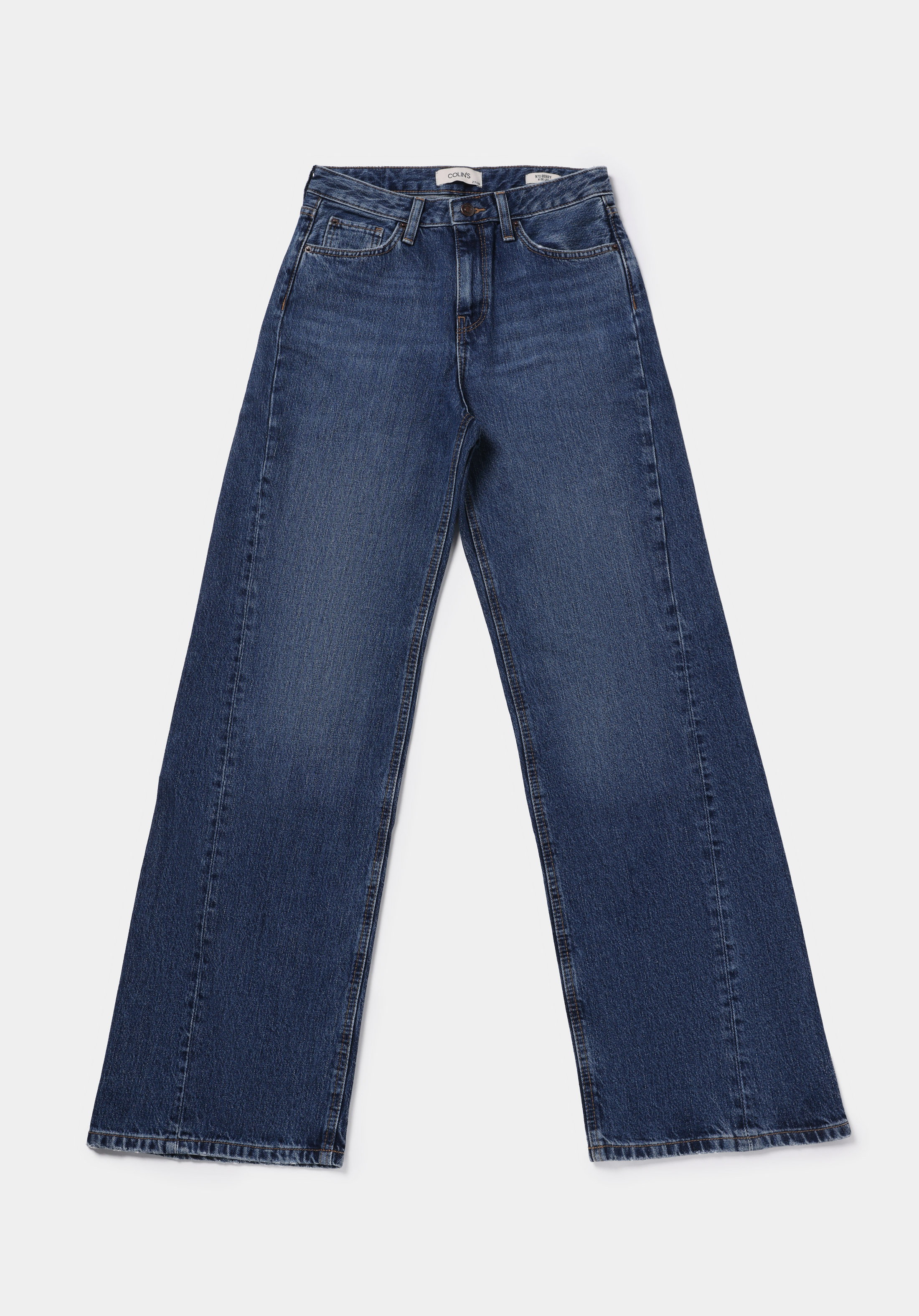 Regular Fit   Kadın Dark İndigo Denim Jean Pantolon