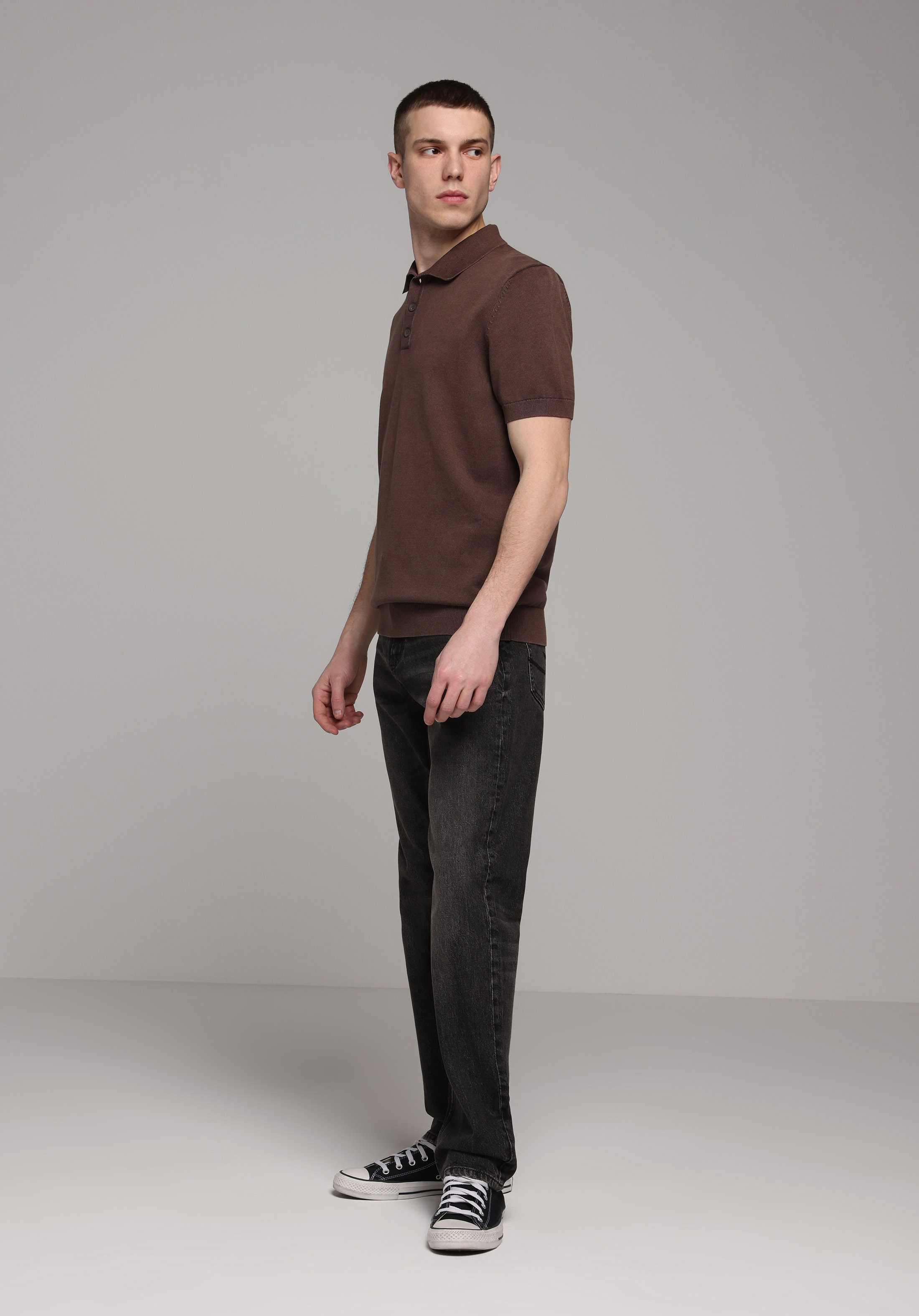 Regular Fit   Erkek Kahverengi  Kazak