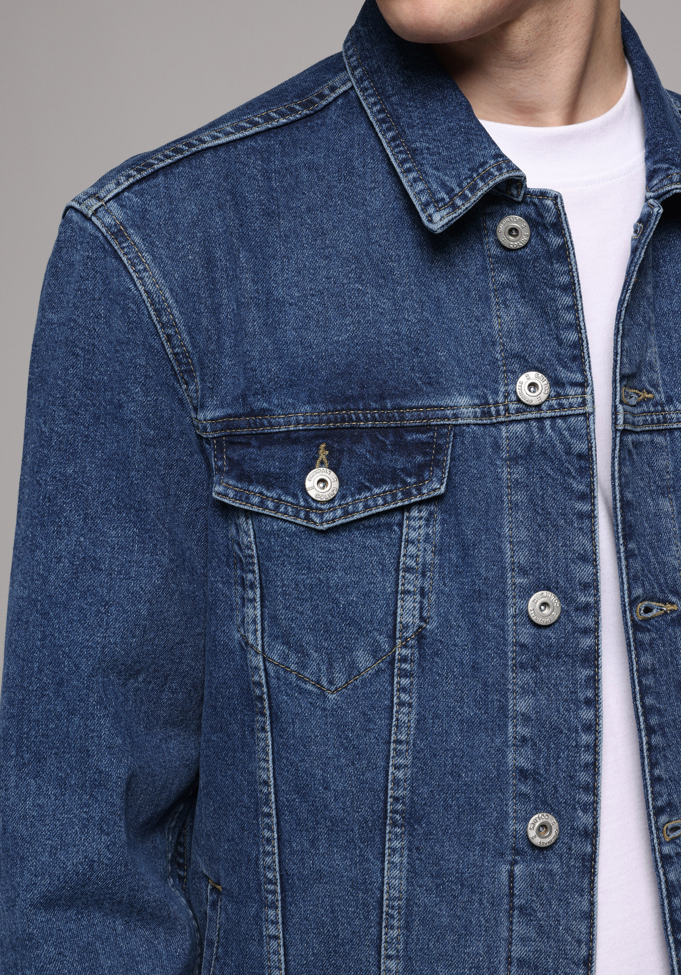 Regular Fit Düğmeli Astarsız  Erkek Koyu Mavi Ceket