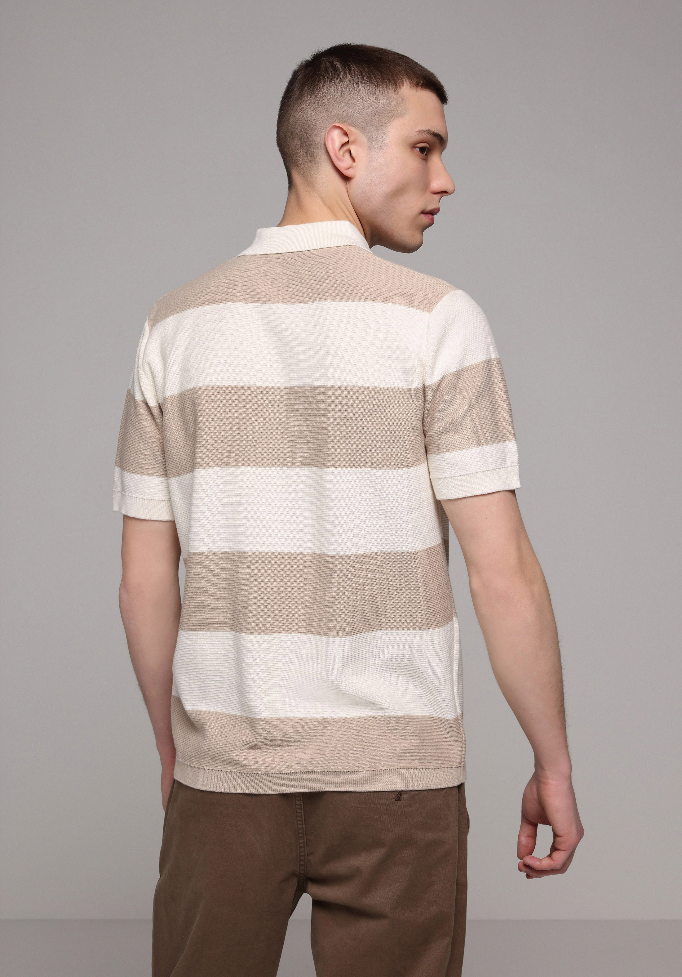 Regular Fit   Erkek Bej  Kazak