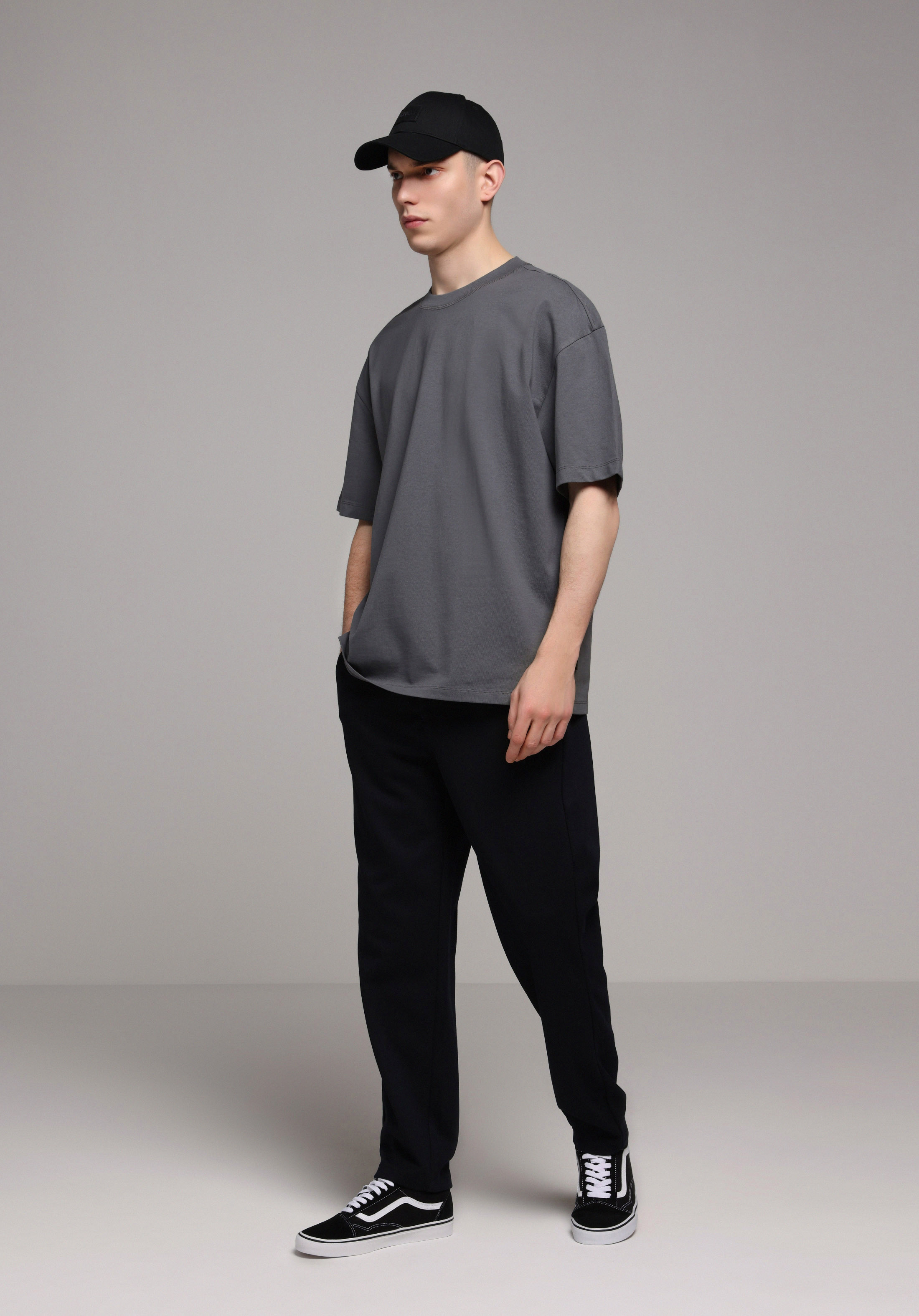 Regular Fit Orta Bel Düz Paça Erkek Lacivert  Pantolon