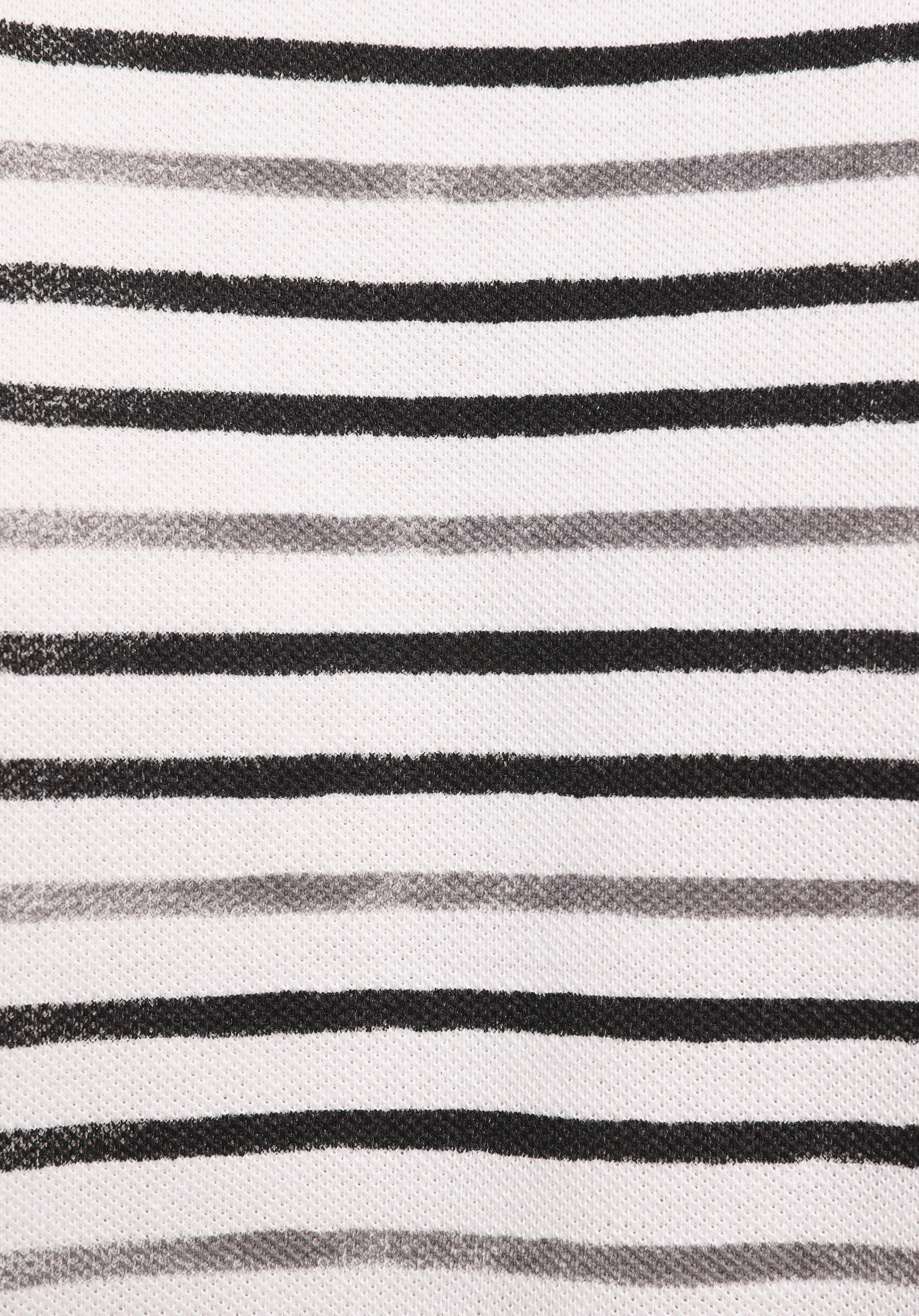 Regular Fit Yuvarlak Yaka Çizgili Erkek Gri Kısa Kol Tişört