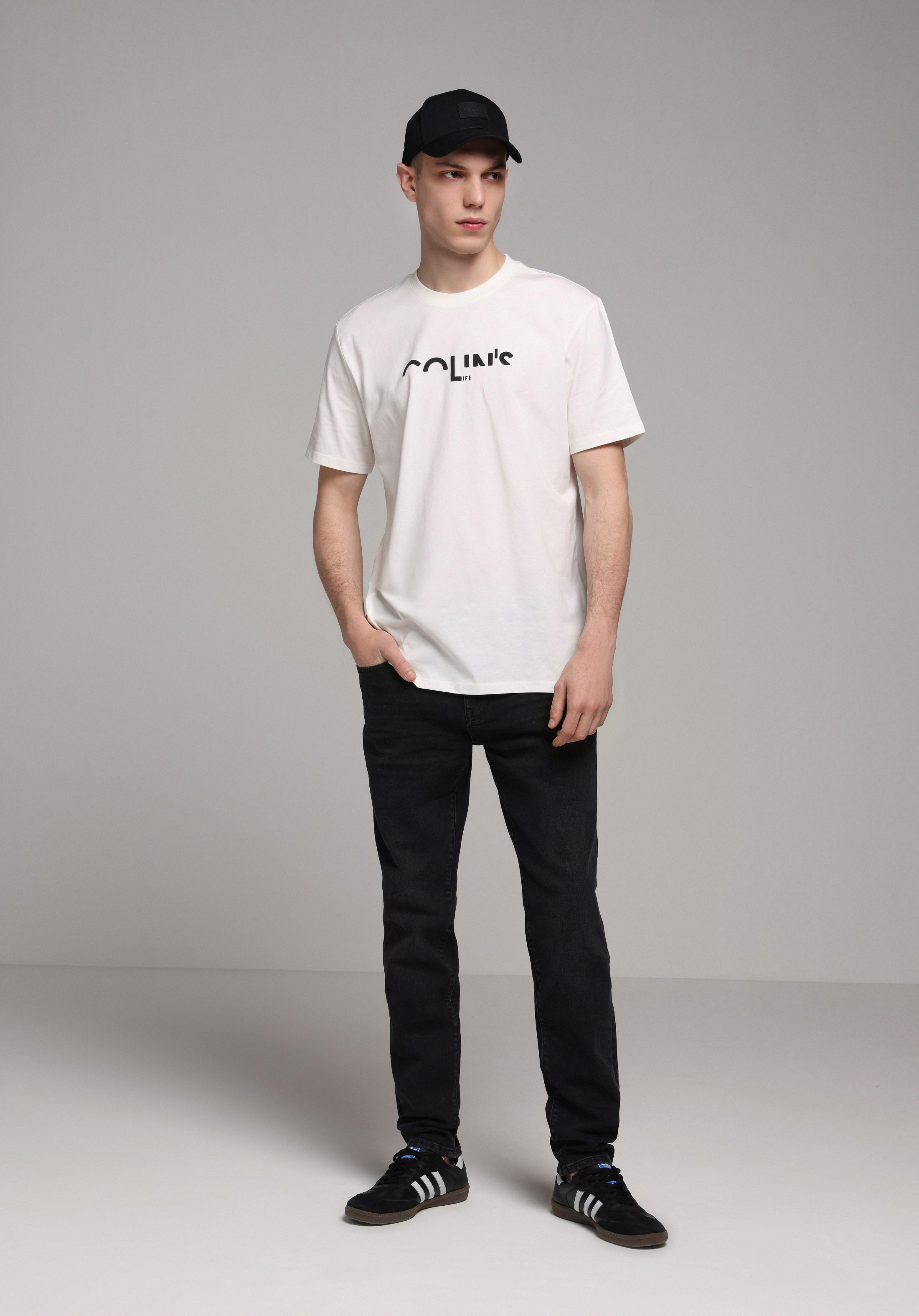 Slim Fit   Erkek Black Black Denim Jean Pantolon