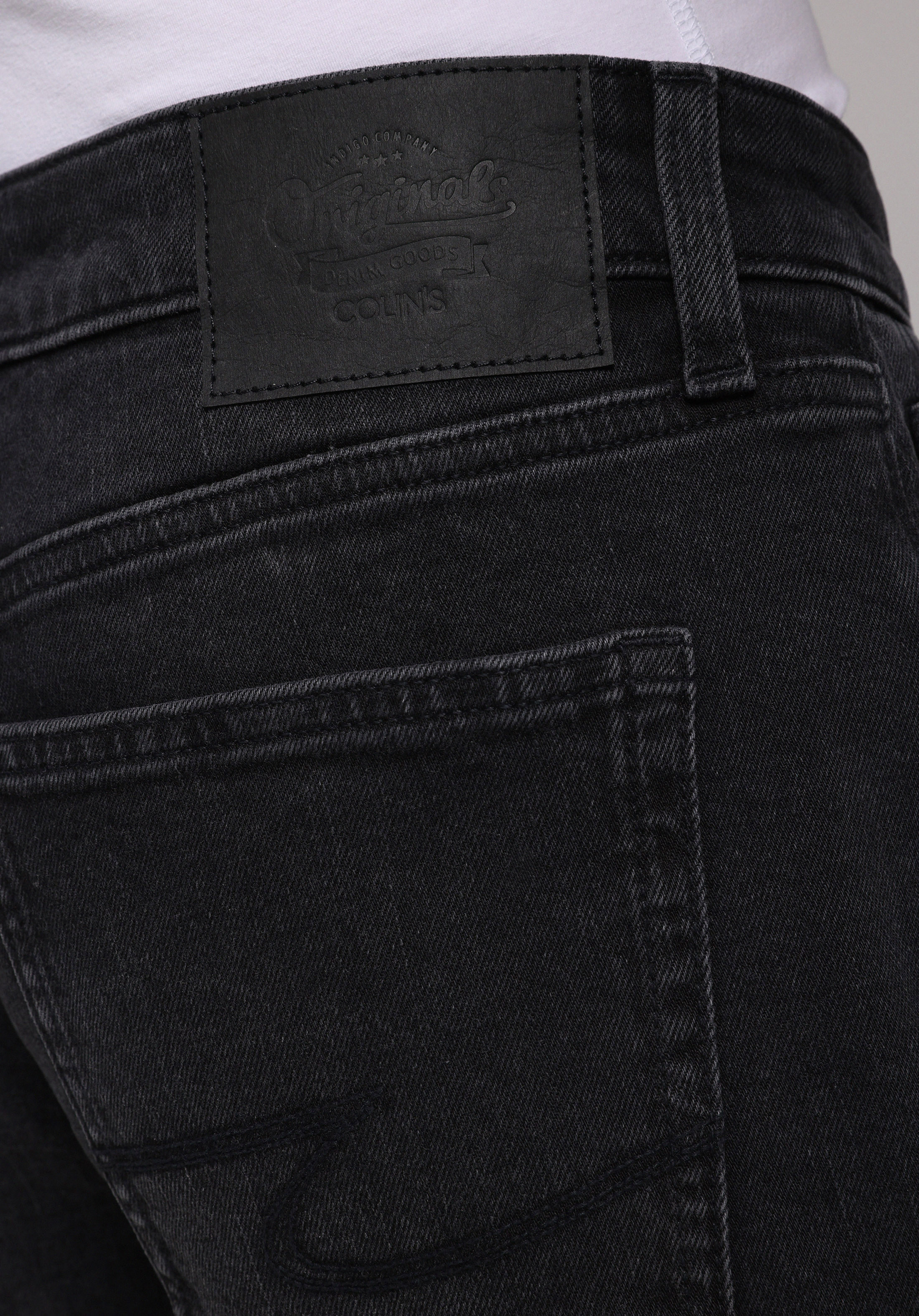 Slim Fit   Erkek Black Black Denim Jean Pantolon