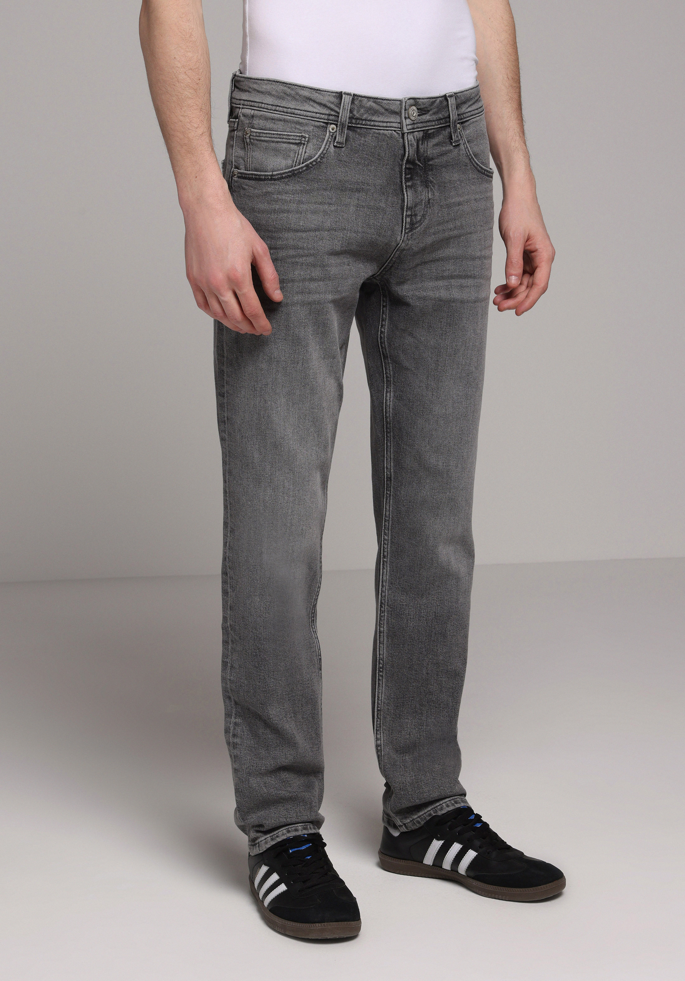 Straight Fit   Erkek Black Denim Jean Pantolon