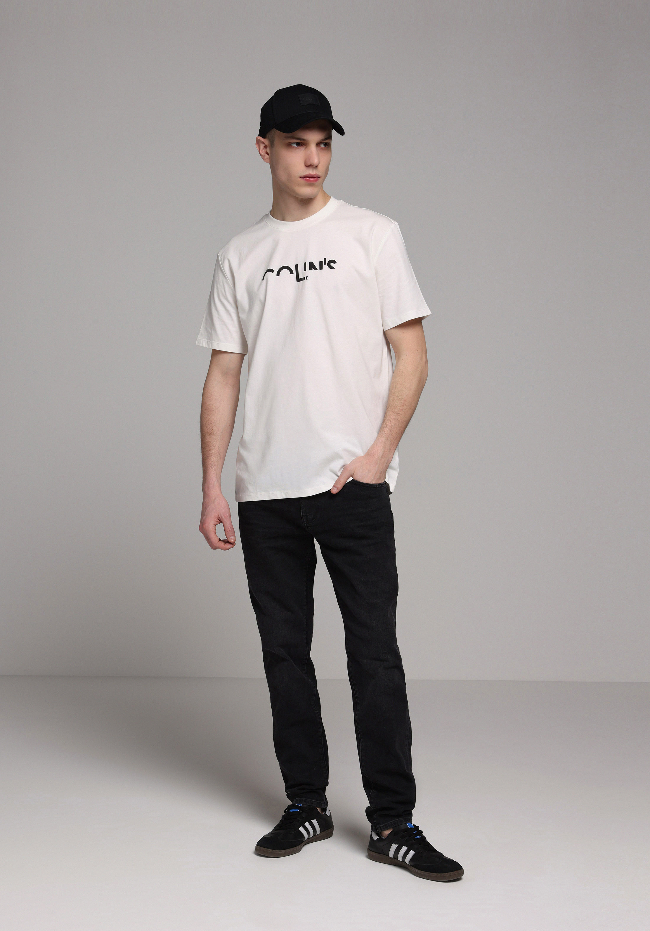 Regular Fit Yuvarlak Yaka Düz Erkek Beyaz Kısa Kol Tişört