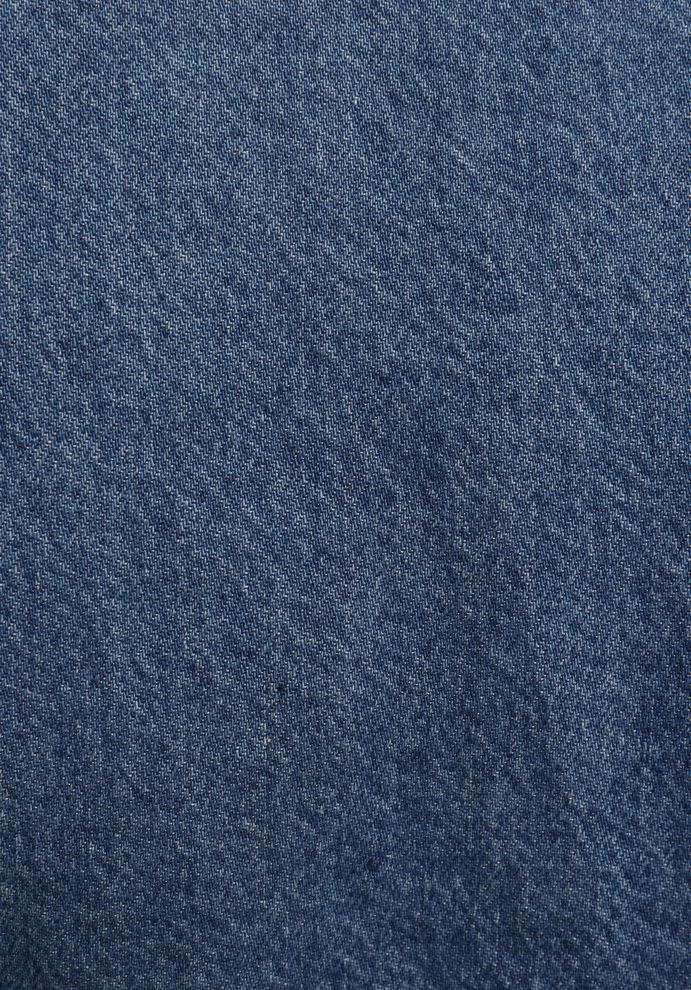 Slim Fit Düz Kadın Mavi Uzun Kol Elbise