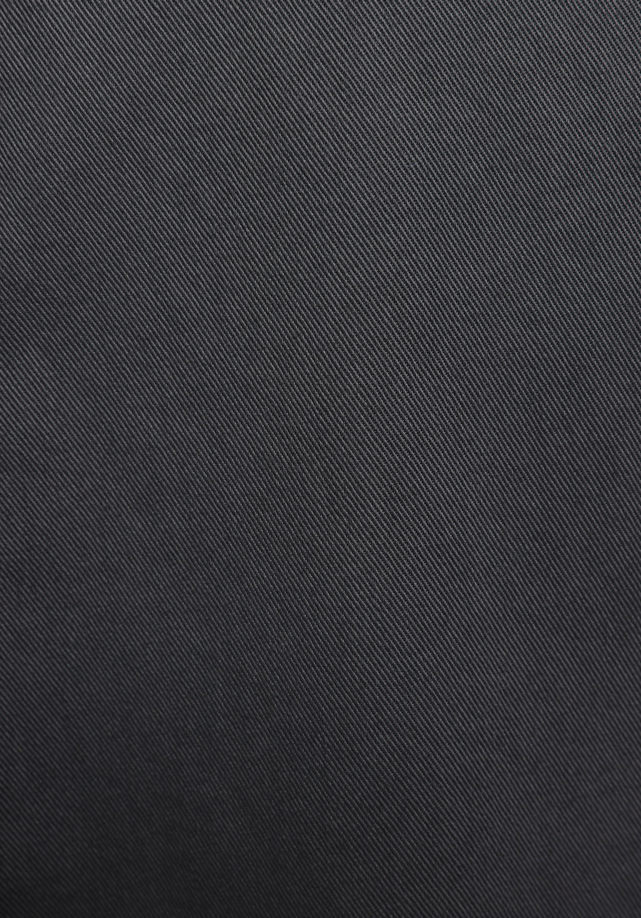 Relaxed Fit Shirt Neck Düz Erkek Gri Uzun Kol Gömlek