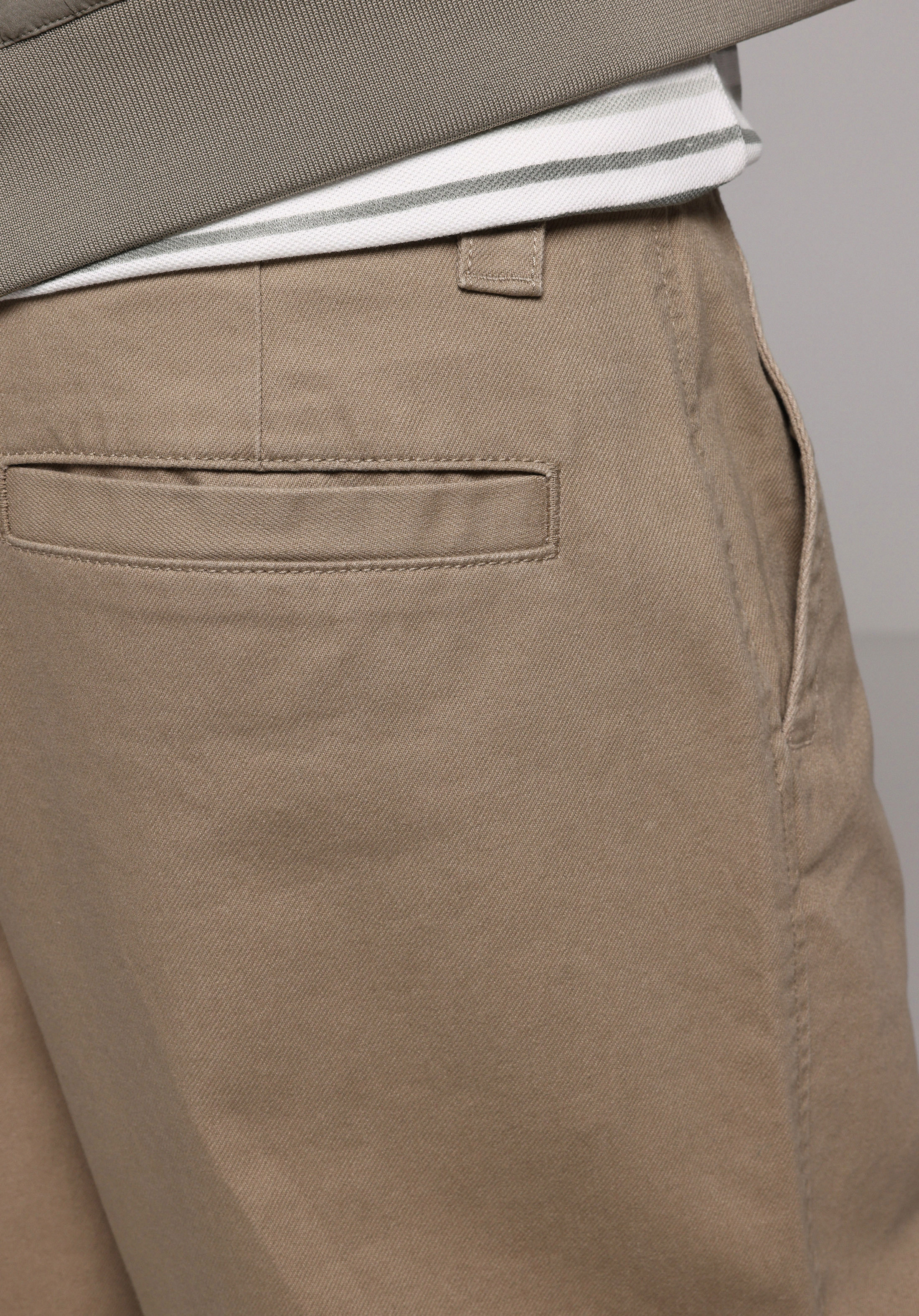 Relaxed Fit Orta Bel Bilekte Biten Geniş Paça Erkek Bej  Pantolon