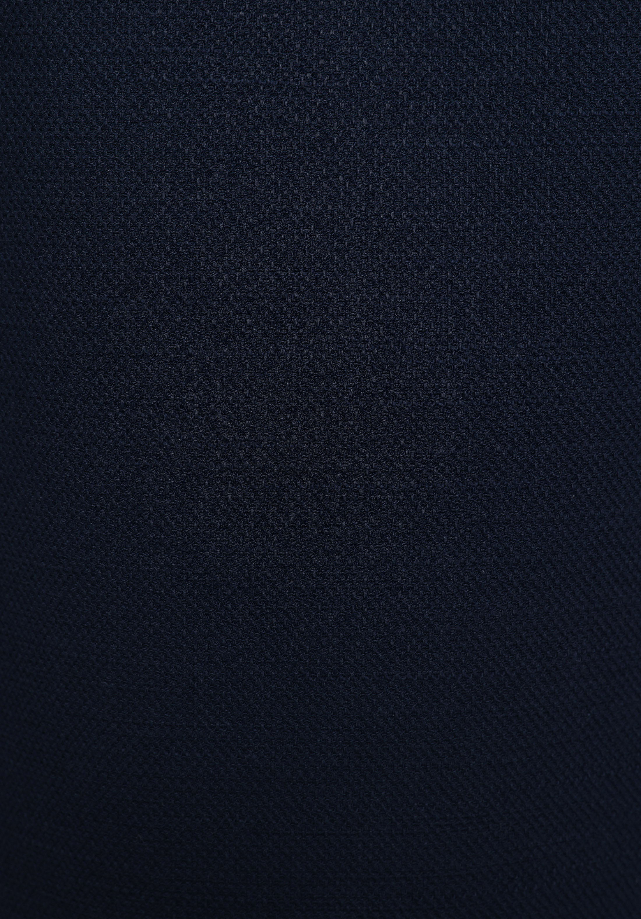 Regular Fit Shirt Neck Düz Erkek Lacivert Uzun Kol Gömlek