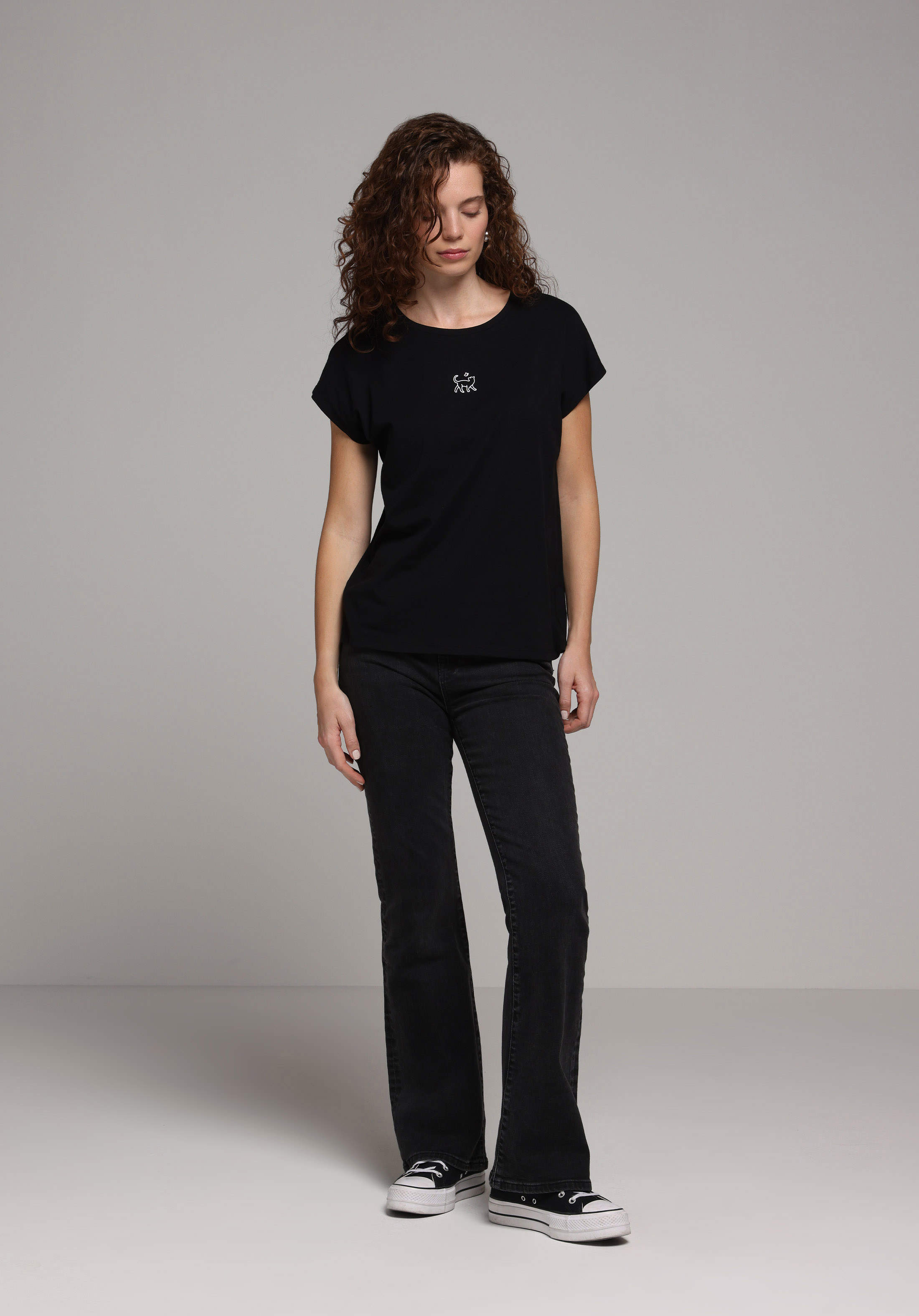 Regular Fit   Kadın Anthracite Denim Jean Pantolon