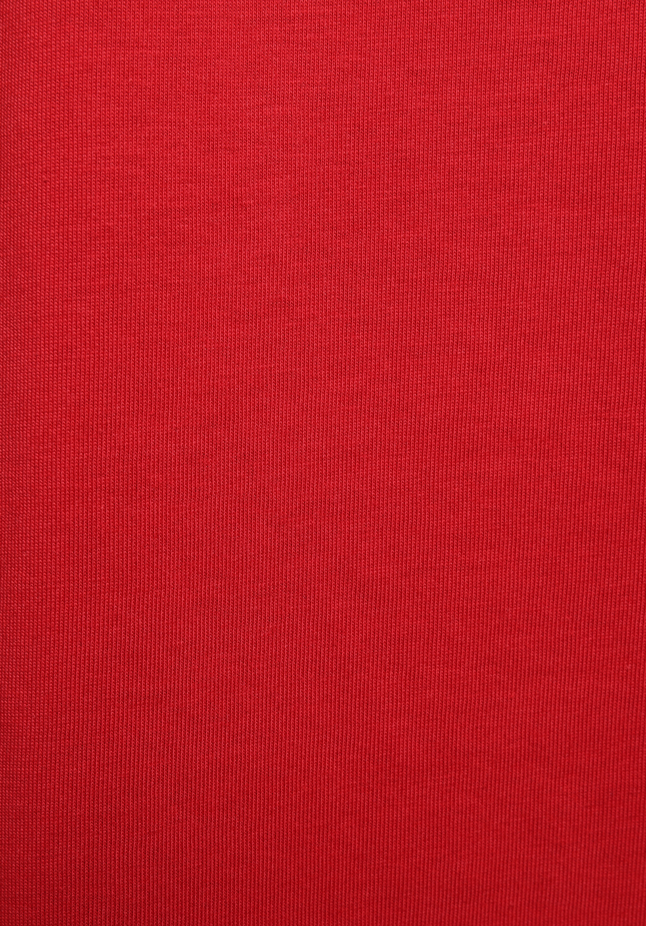 Regular Fit Yuvarlak Yaka Düz Erkek Kirmizi Kısa Kol Tişört