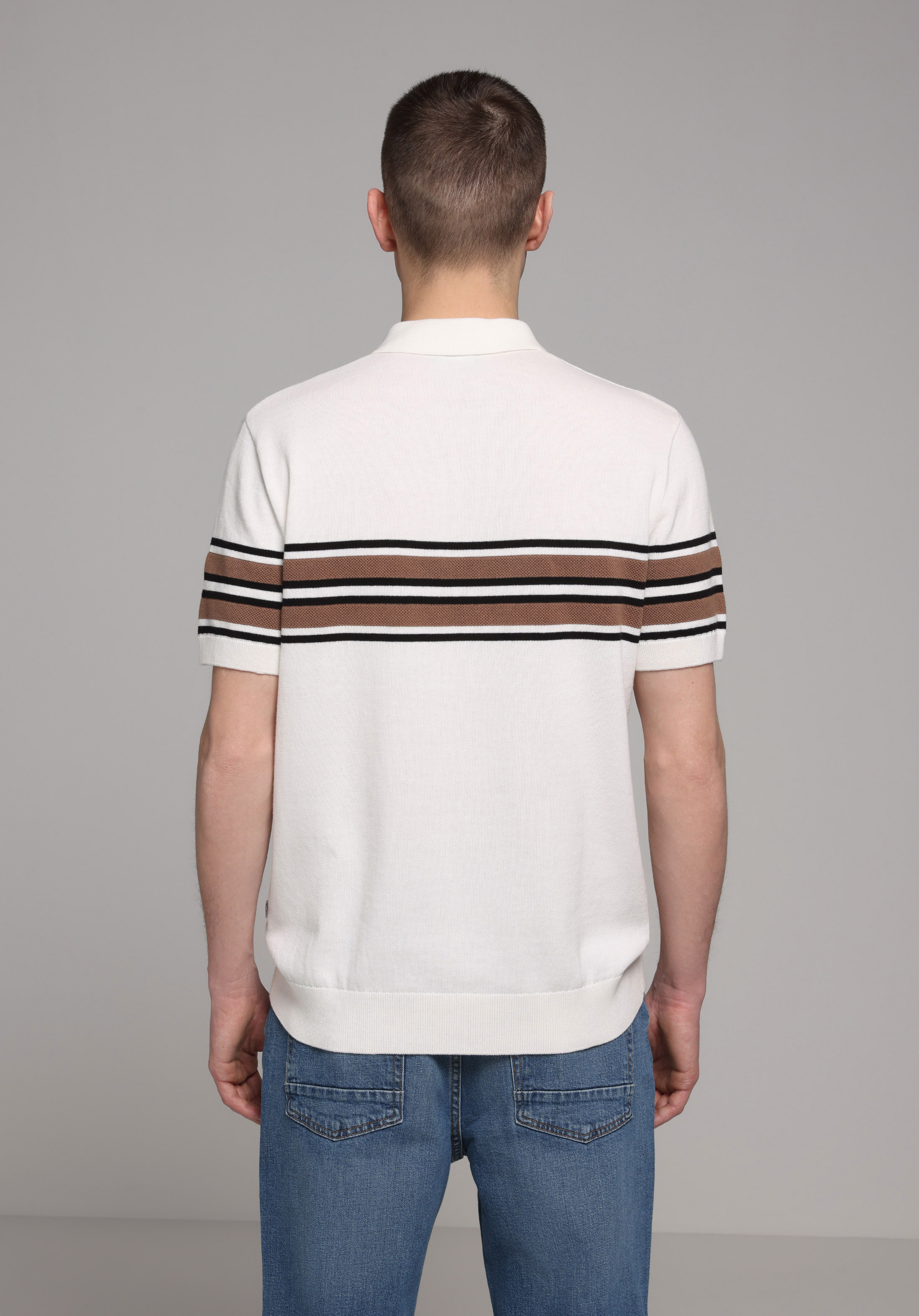 Regular Fit   Erkek Beyaz  Kazak