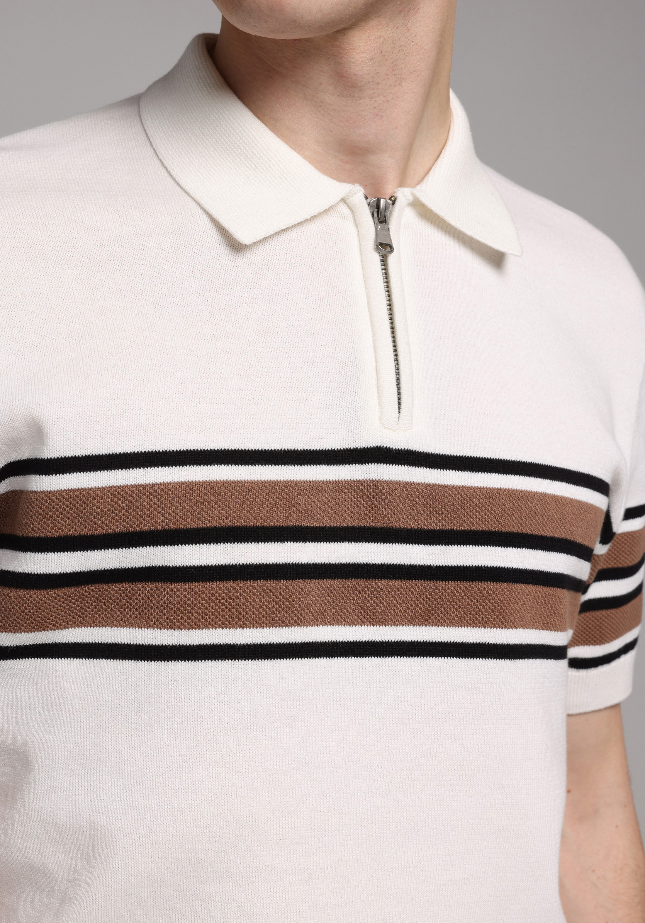 Regular Fit   Erkek Beyaz  Kazak