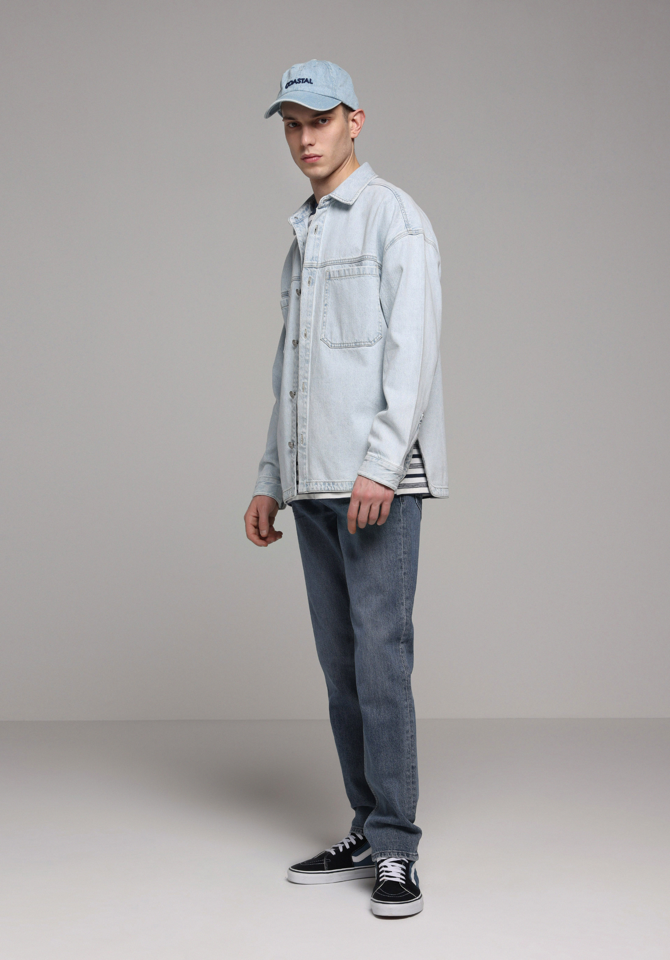 Straight Fit   Erkek Grey Denim Jean Pantolon