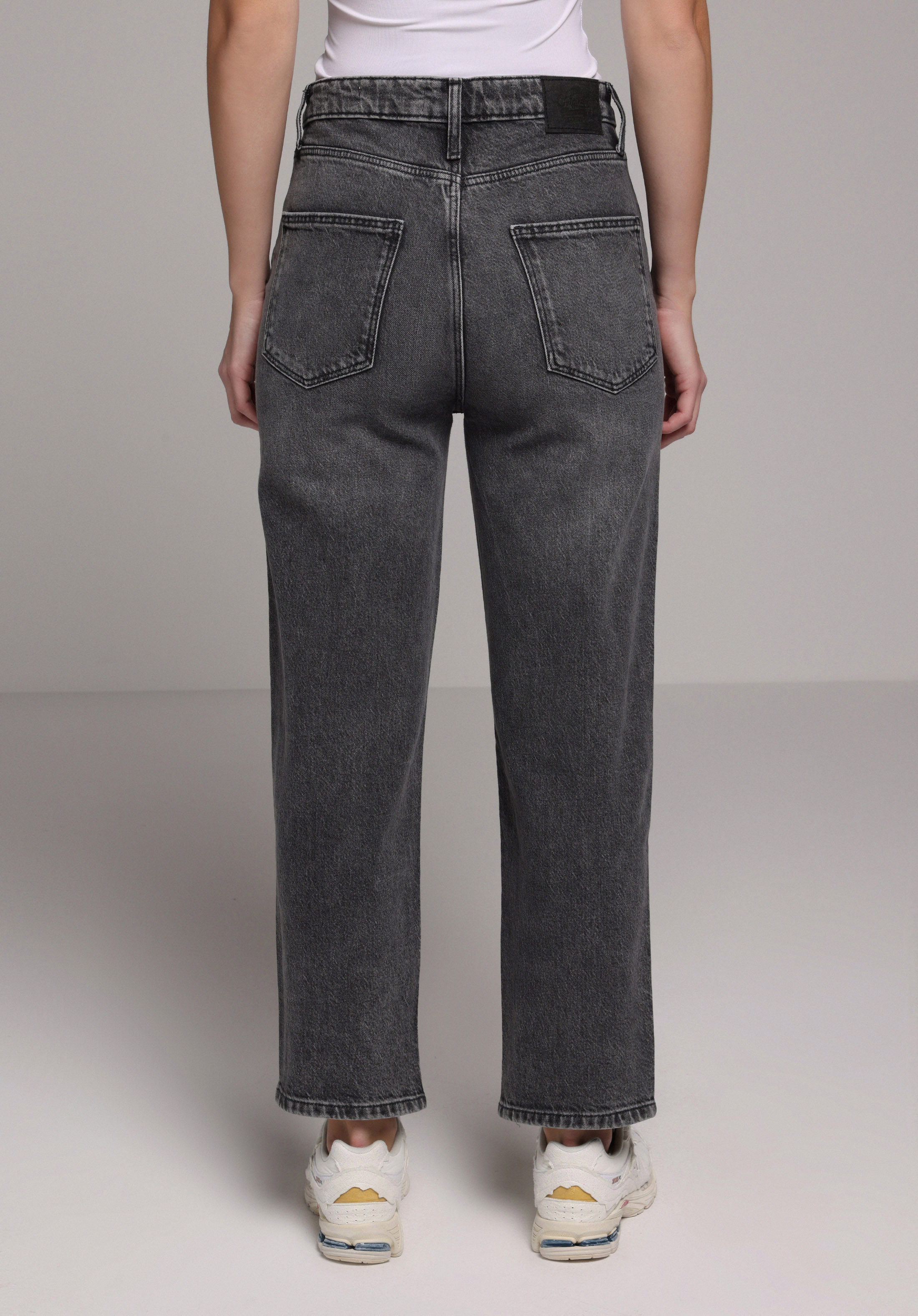 Straight Fit   Kadın Black Denim Jean Pantolon