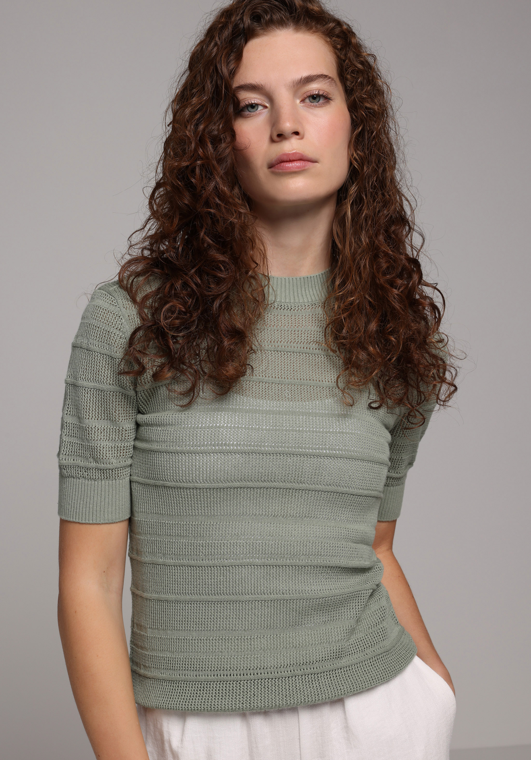 Slim Fit   Kadın Yeşil  Kazak