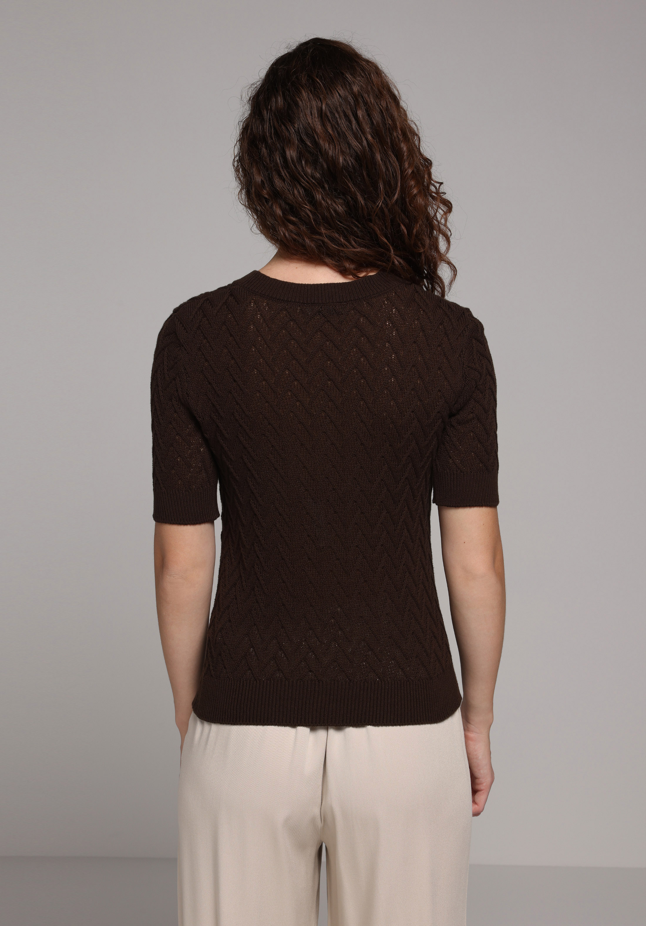 Slim Fit   Kadın Kahverengi  Kazak